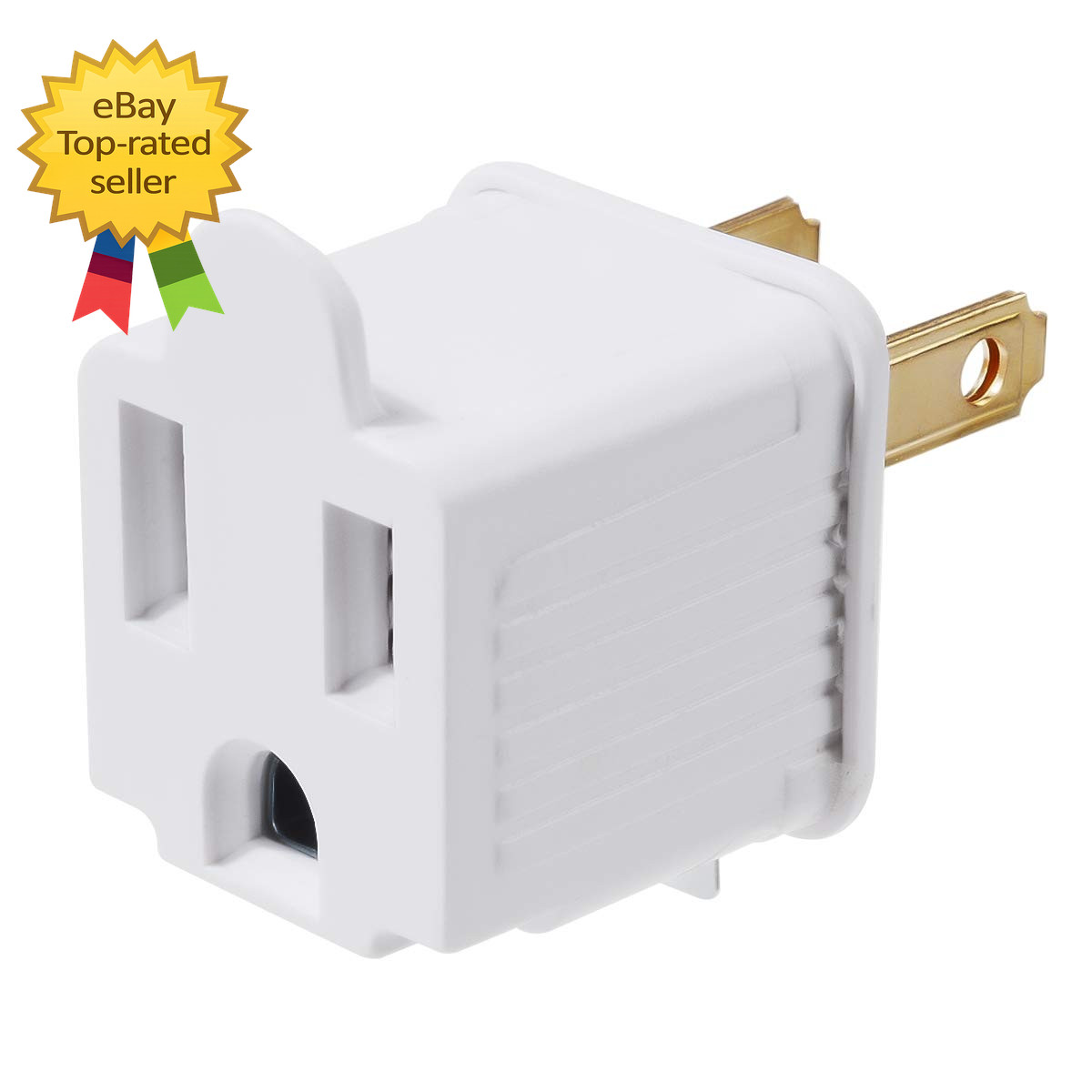 Grounded Adapter 3 Prong to 2Prong Outlet Converter 3 Pin to 2 Pin Plug
