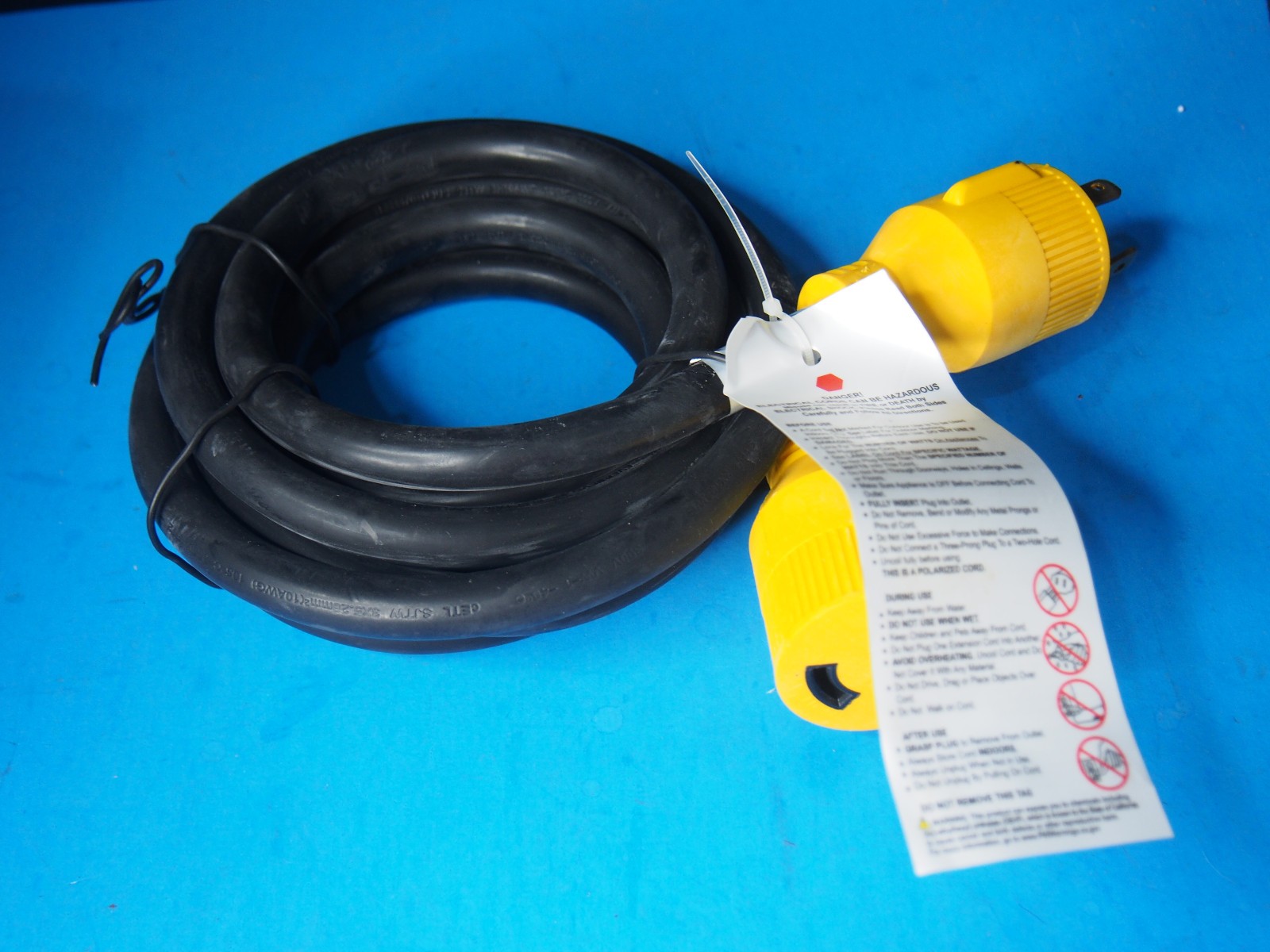 ed-l301p+ed-306r Generator Extension Cord ETL Listed 30A 125V 60HZ 10 ft.