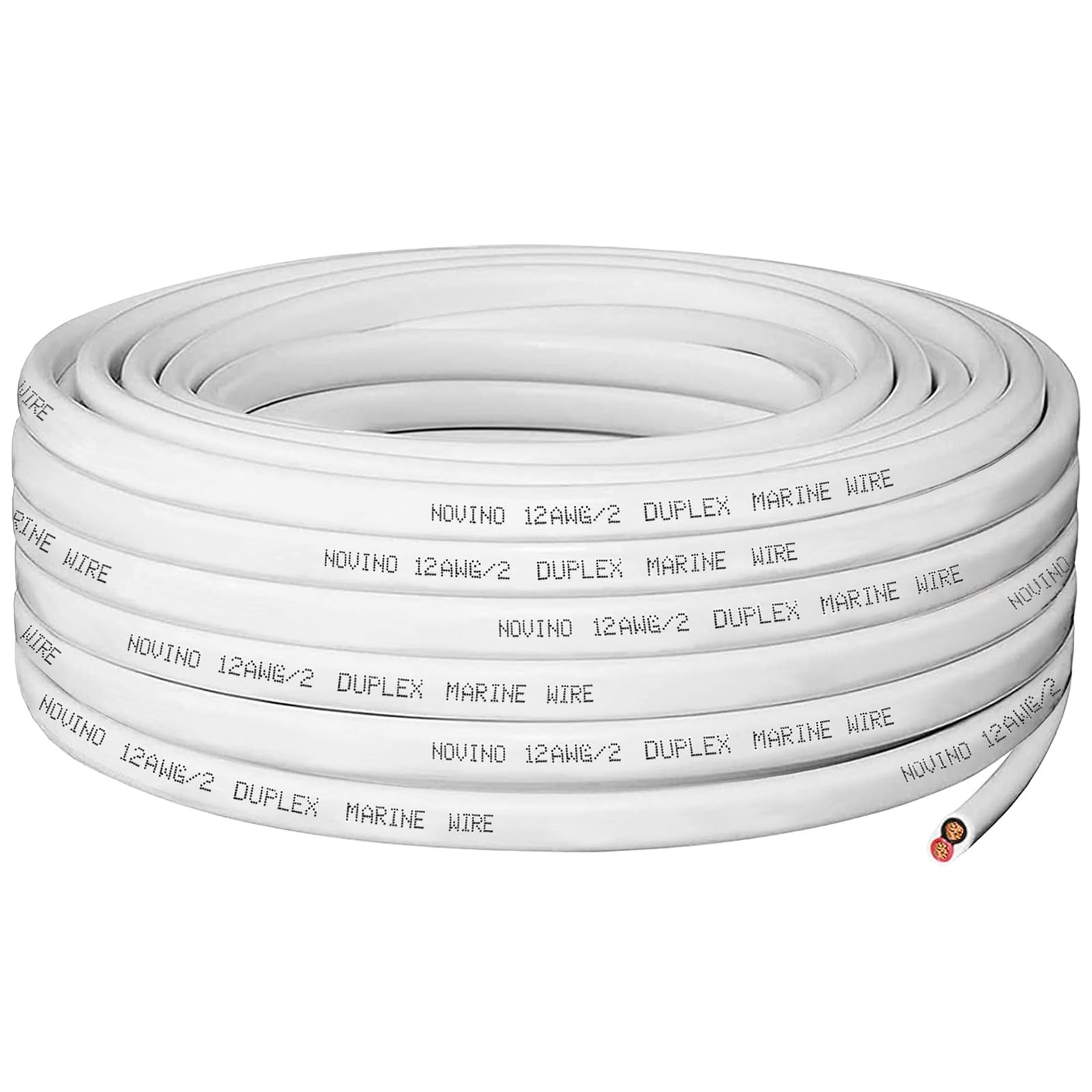 12 Gauge Marine Wire,12 AWG Duplex Marine Grade Wire,30ft Tinned Copper Boat