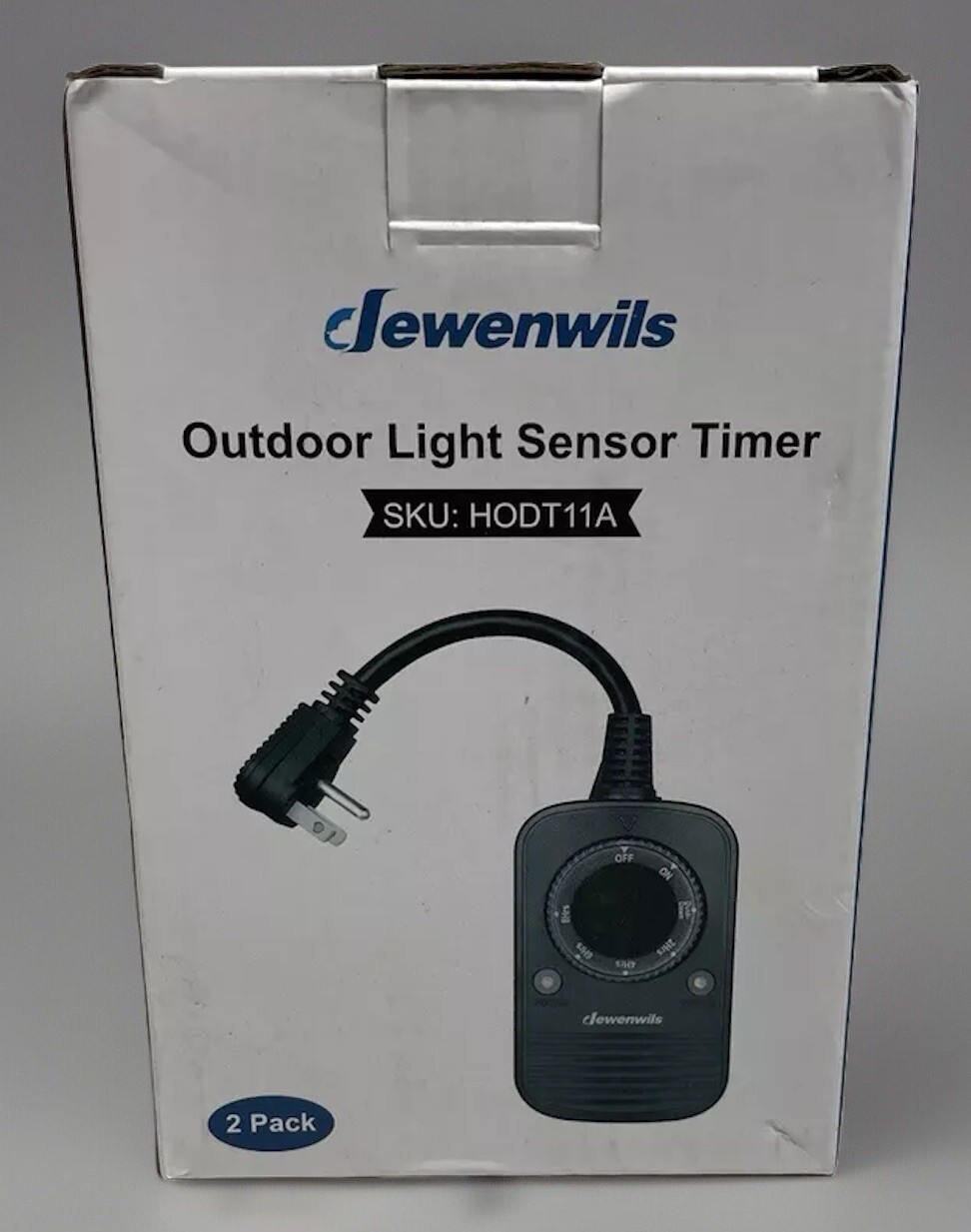 Dewenwils Two Pack Light Sensor Timer HODT11A 24 Hours Indoor Outdoor Gift