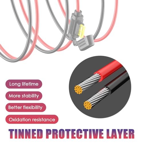 10AWG SAE to O Ring Terminal Harness 2FT Quick Disconnect Battery 10AWG-2FT