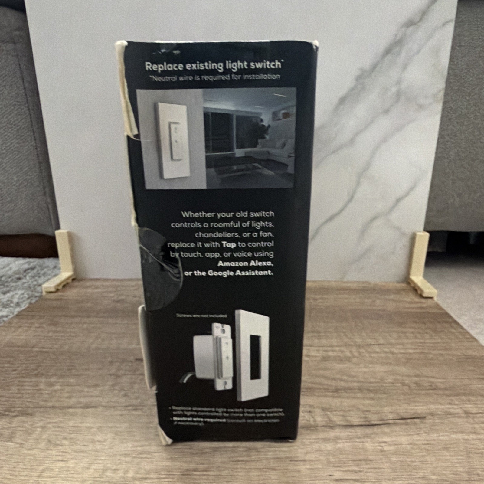 Geeni TAP Smart Wi‑Fi Light Switch 4-Pack White, App & Voice Control