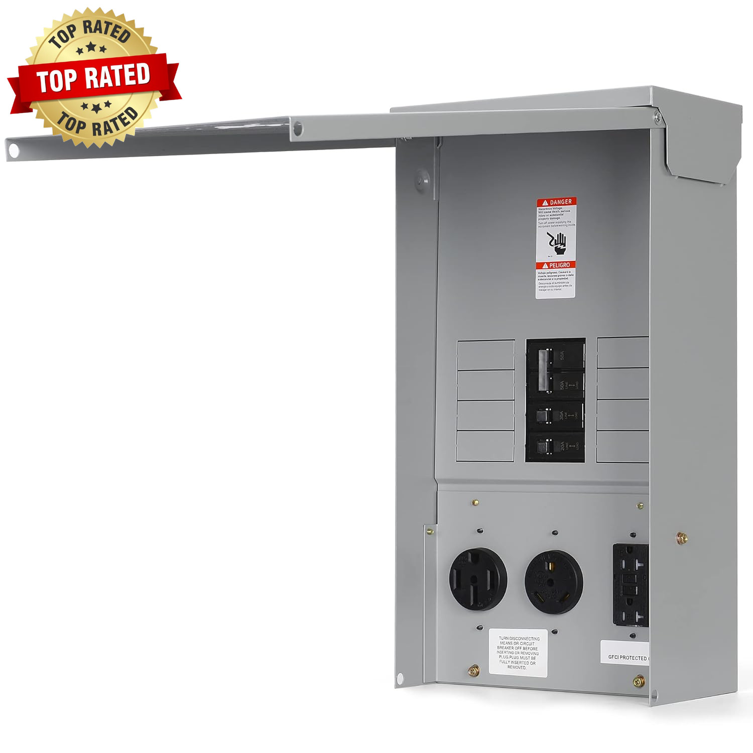 Electrical Panel RV Electrical Outlet Panel with Breaker Prewired Circuit 20 30