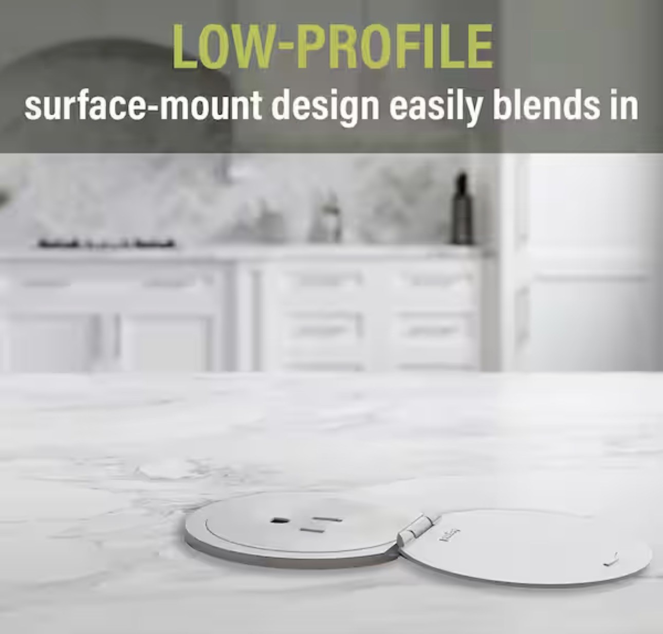 Legrand CP498LBK Pop-Up Countertop Outlet Lid Cover Matte Black – NEW