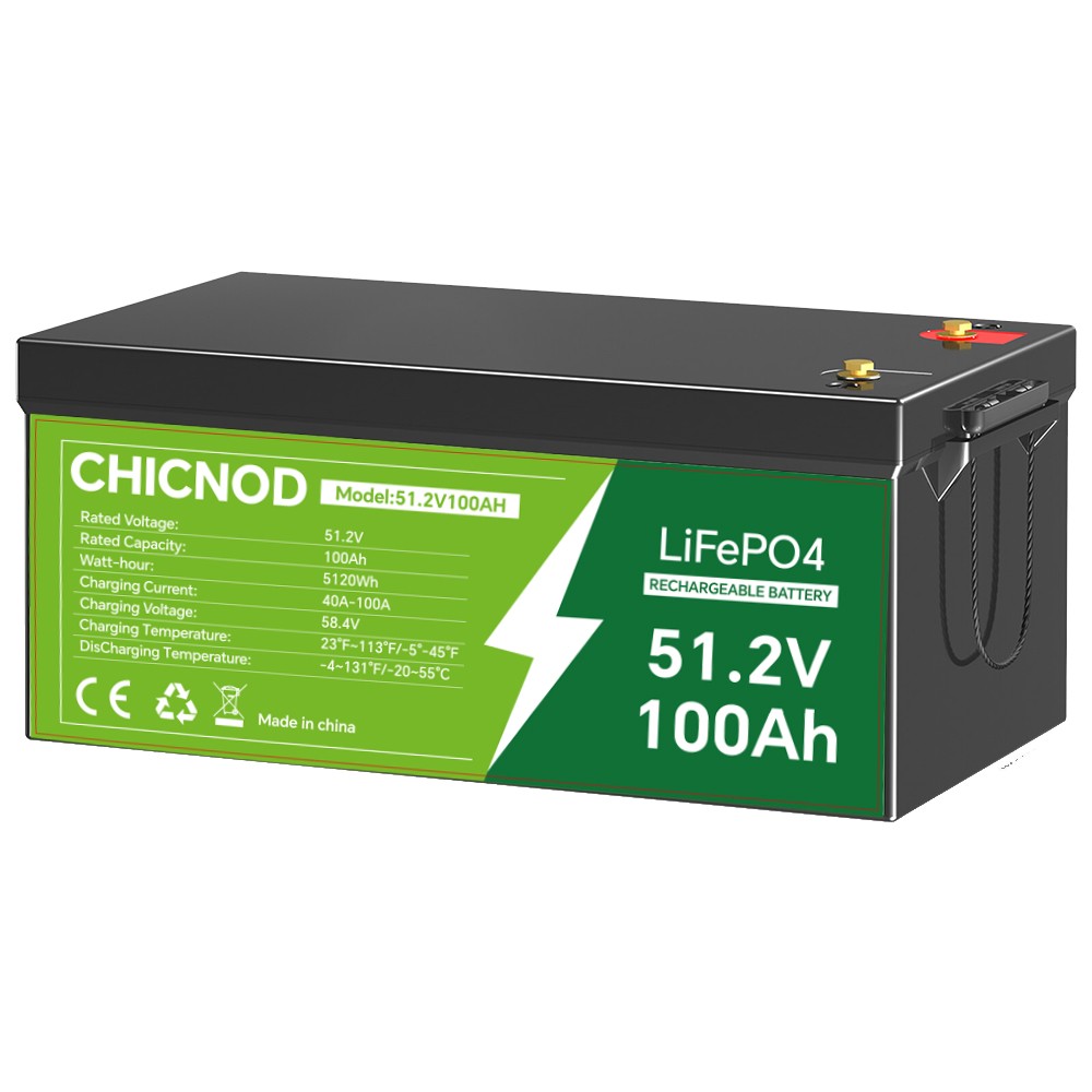 48V 50Ah/100Ah LiFePO4 Lithium Battery Built-in BMS Deep Cycle For RV Golf Cart