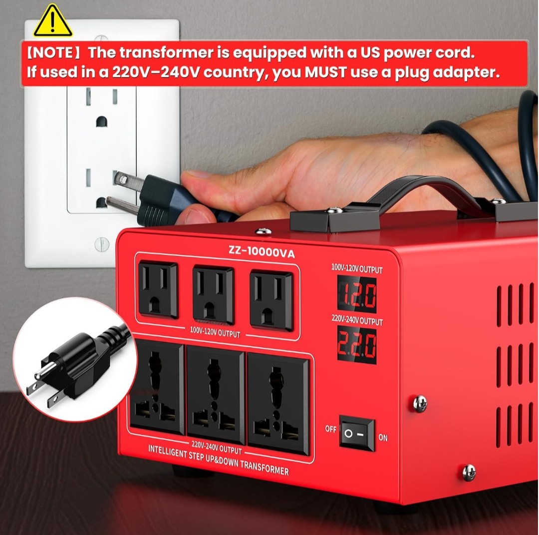 DA-10000VA Voltage Converter Transformer Heavy Duty Step Up / Down 220V-110V New