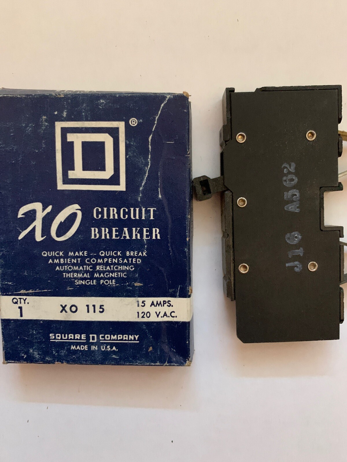 NEW CUTLER HAMMER SQUARE D 15 AMP XO115 1P SINGLE POLE CIRCUIT BREAKER TESTED