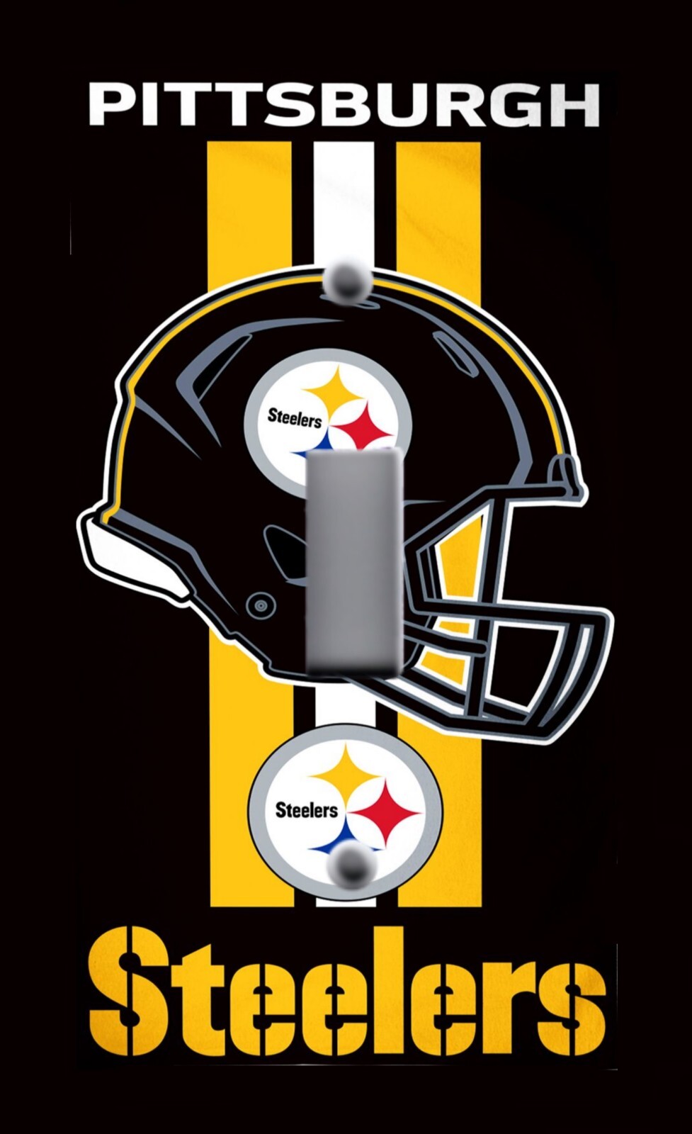 PITTSBURGH STEELERS NFL FOOTBALL image on Light Switchplate Wall Outlet NEW