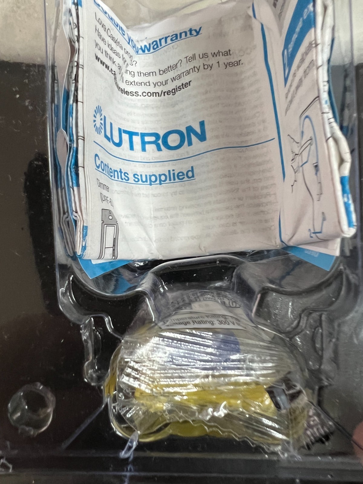 Lutron Caseta PD-6WCL-WH-R Lighting Dimmer Switch Open Box 8260/OB