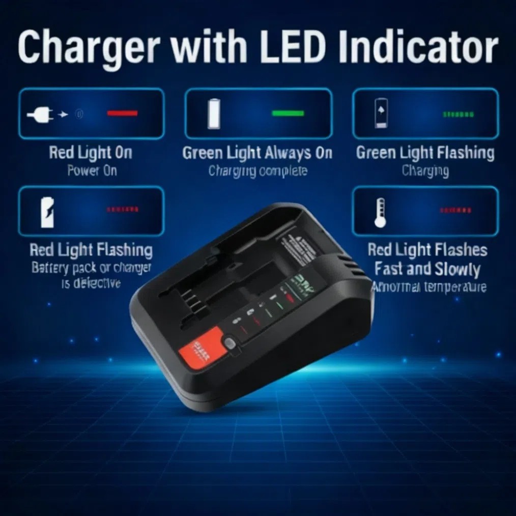 Quick Charger For BLACK+DECKER 20V MAX Lithium Battery Charger BDCAC202B