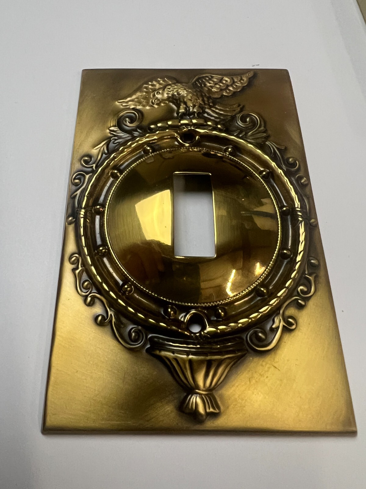 BrassSmith House – SP-1B – Federal Mirror Eagle Single Switch Plate Cover