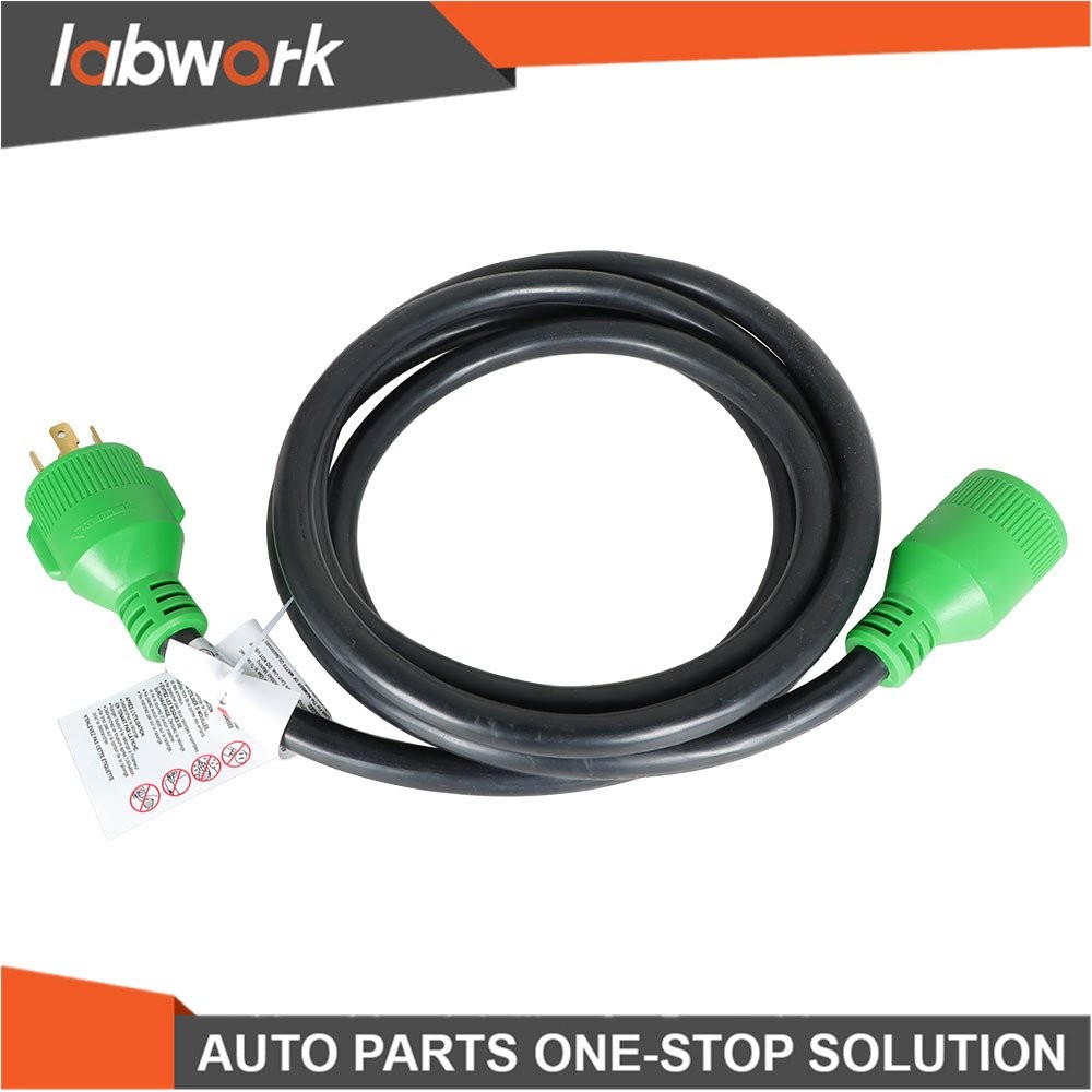Labwork Generator Extension Cord 30 Amp 10 FT Power Cords L14-30 4 Prong Locking