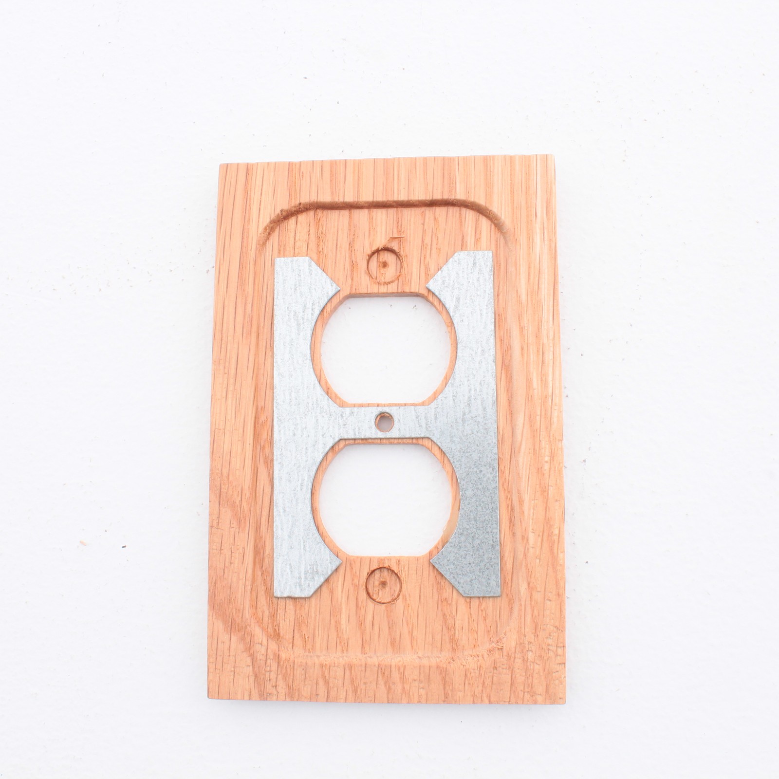 10 Leviton OAK Finished Wood Receptacle Wallplate Duplex Outlet Covers 89203-OAK