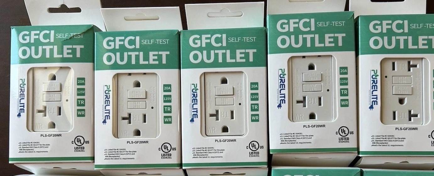 ❤️5pk 20A GFCI Outlet TR/ WR Weather & Tamper Resistant UL Listed White selfTest