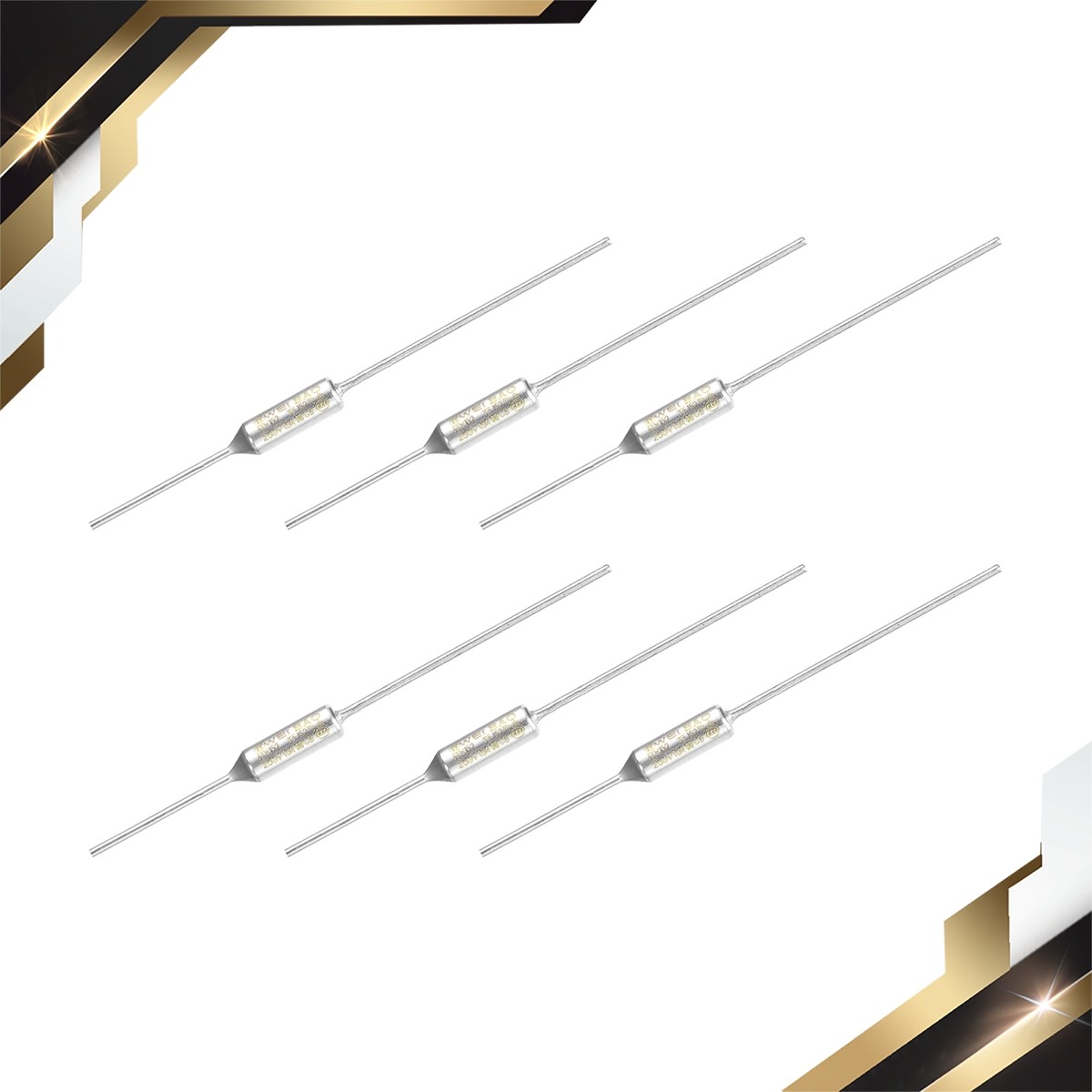6 Pcs Metal Temperature Thermal Fuse RY152 152 °C 305.6 °F 15A 250V