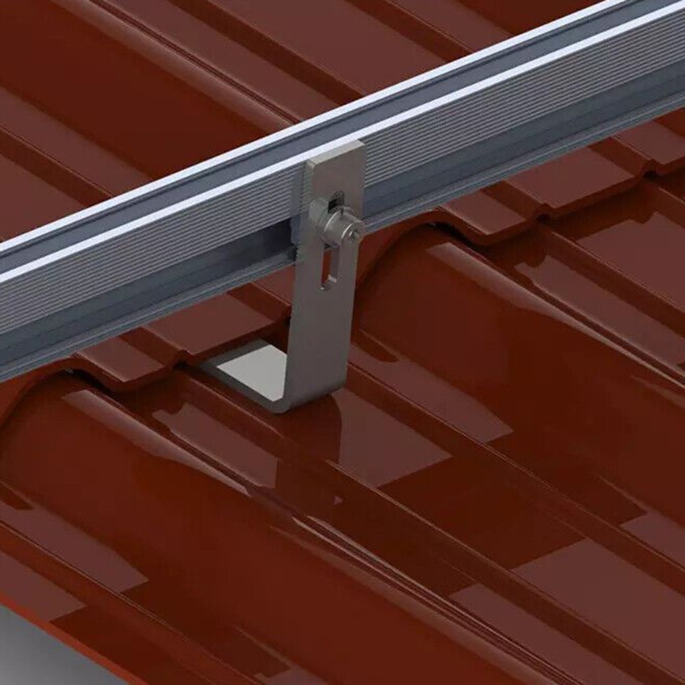 PV Solar Panel Mounting Rail 20cm 4PCS Aluminum Alloy for Support