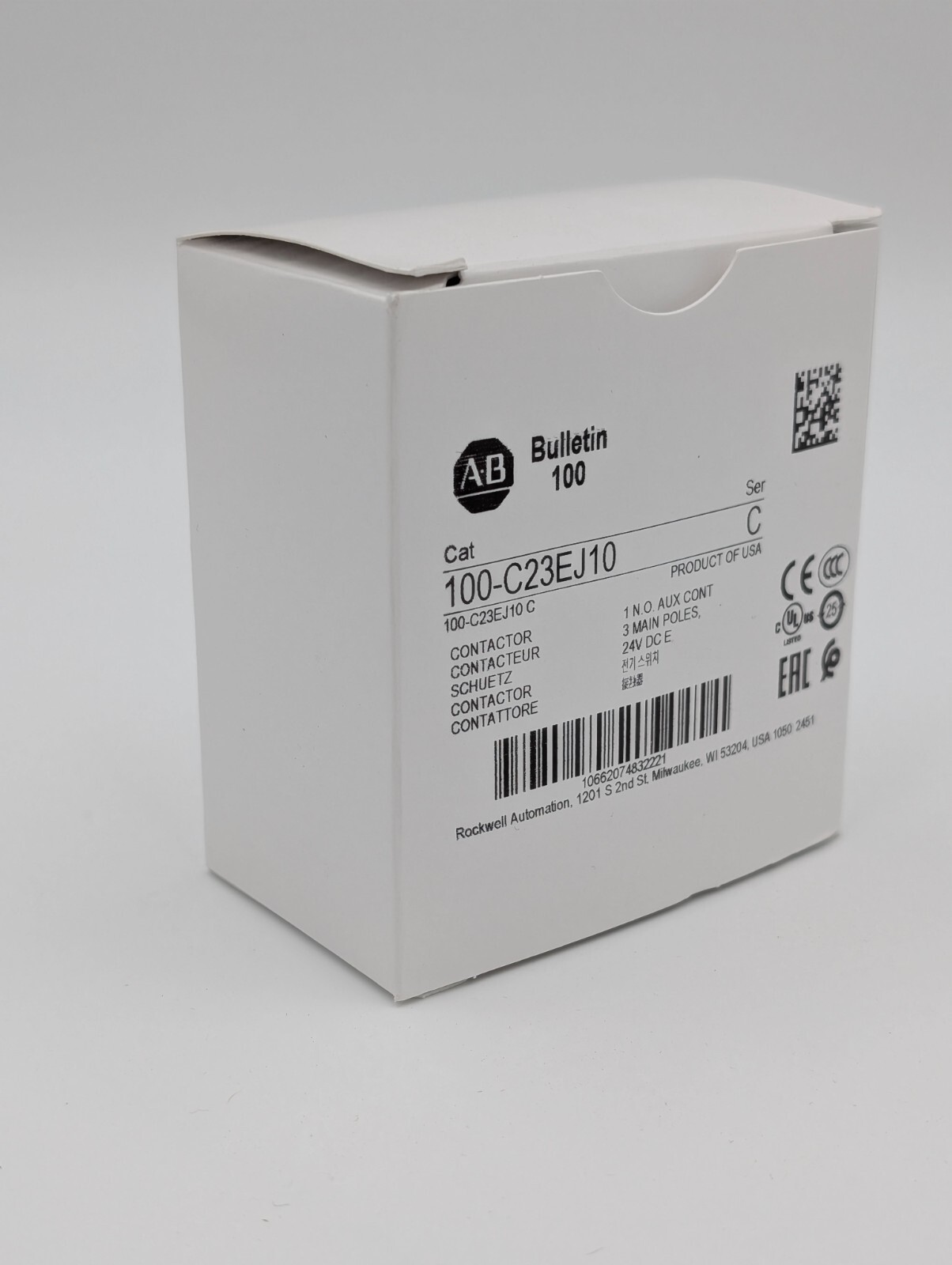 Allen Bradley 100-C23EJ10 Contactor 24VDC 23A New US STOCK EBAY FULFILMENT
