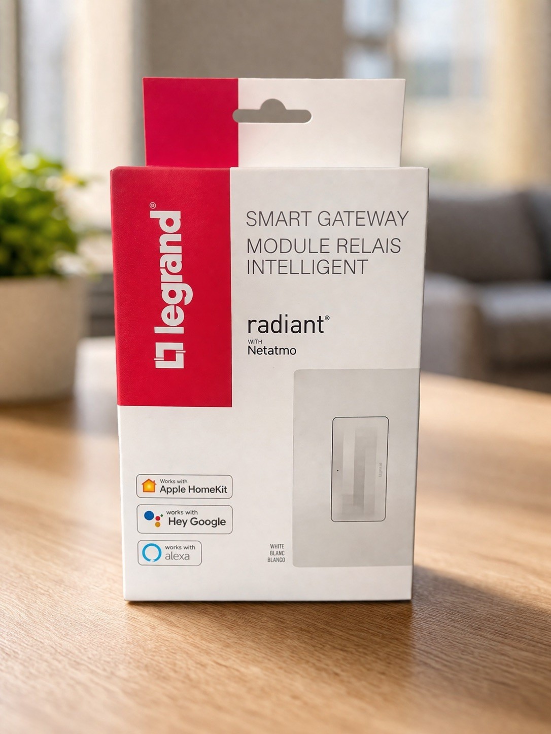 Legrand Radiant with Netatmo Smart Home Gateway/Hub WNRH1WH – White