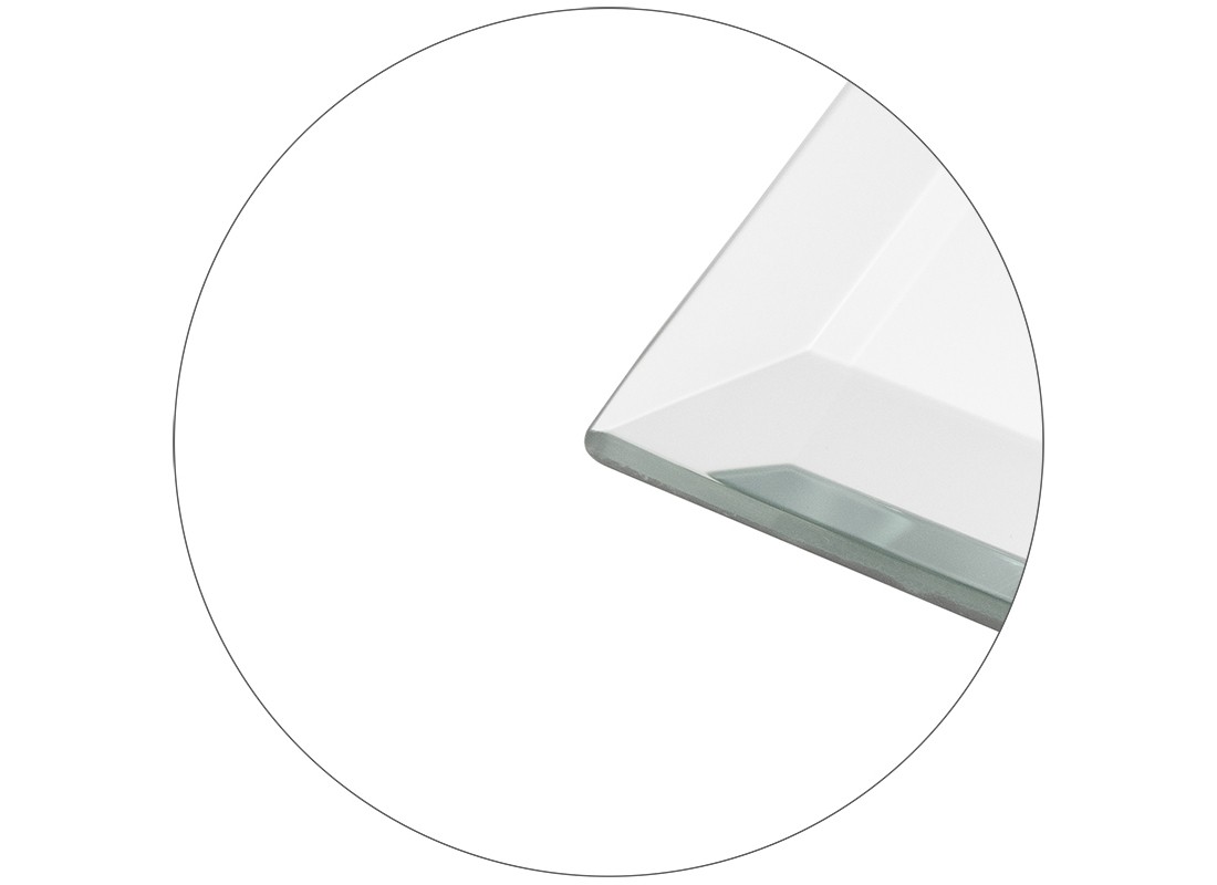 FHC MP16C Clear Triple Decorator/Rocker Glass Mirror Plate