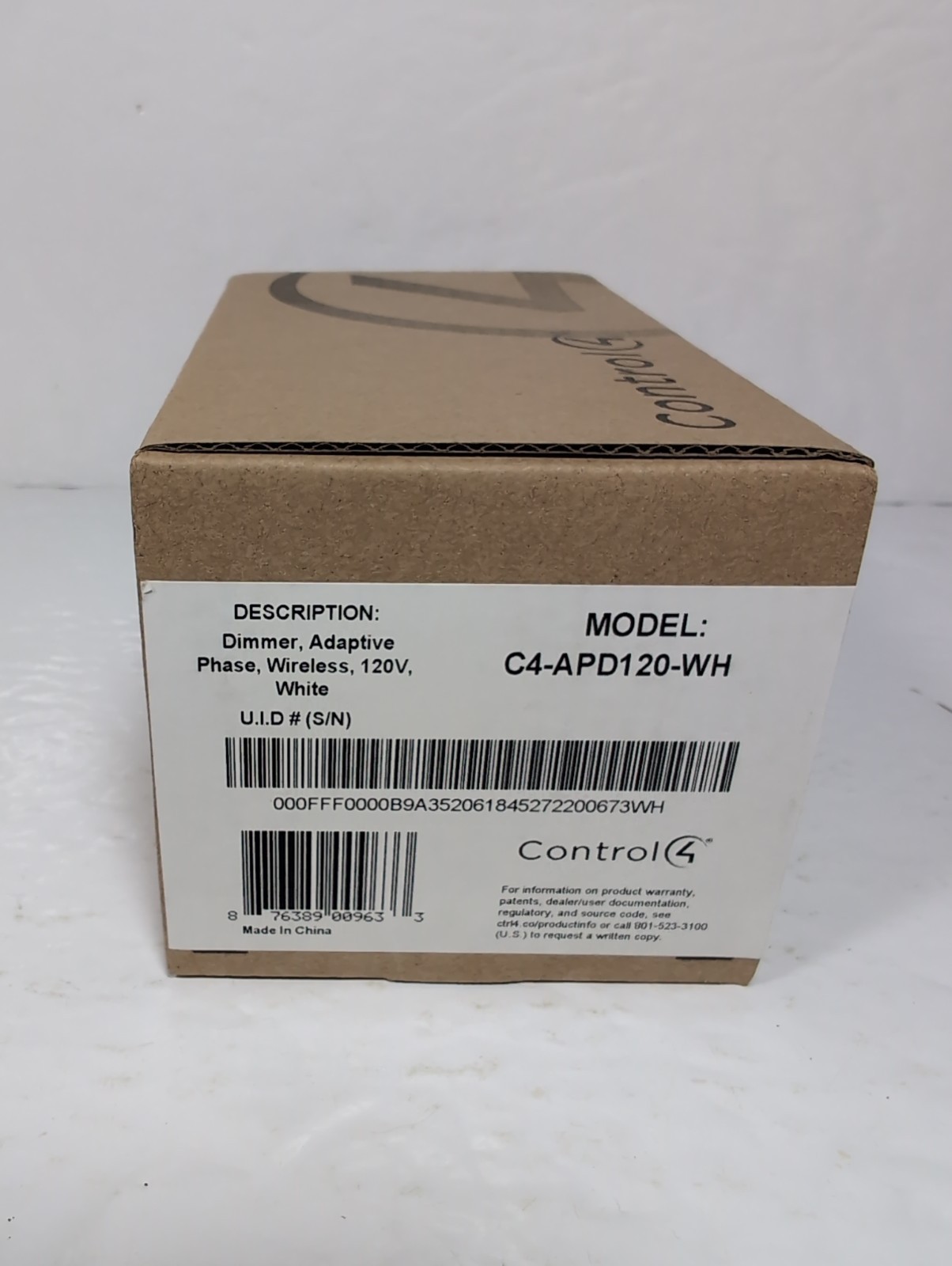 Control4 C4-APD120-WH Wireless Adaptive Phase Smart Dimmer Switch 120V White!!