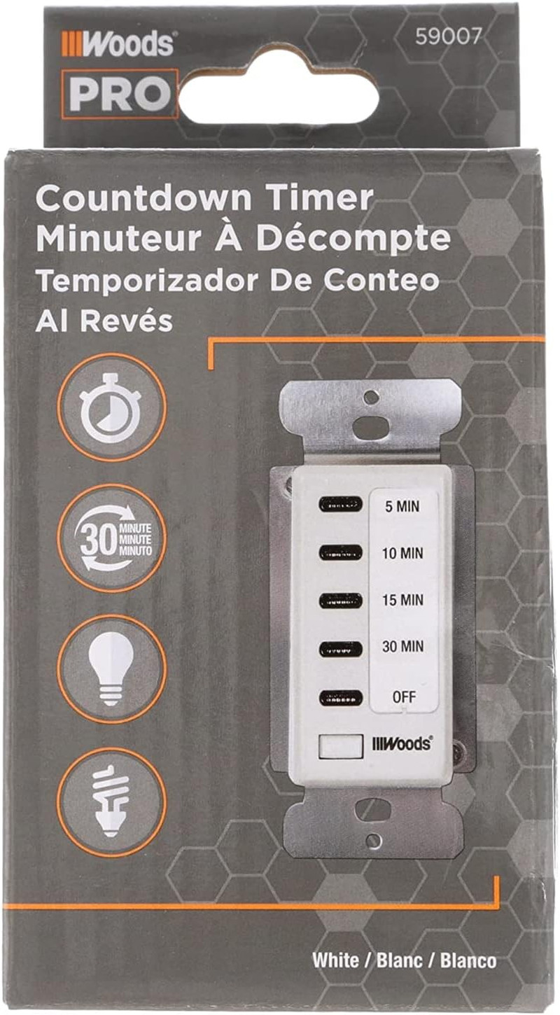 Southwire In-Wall 30-Minute Decora Digital Countdown Timer – Automatic