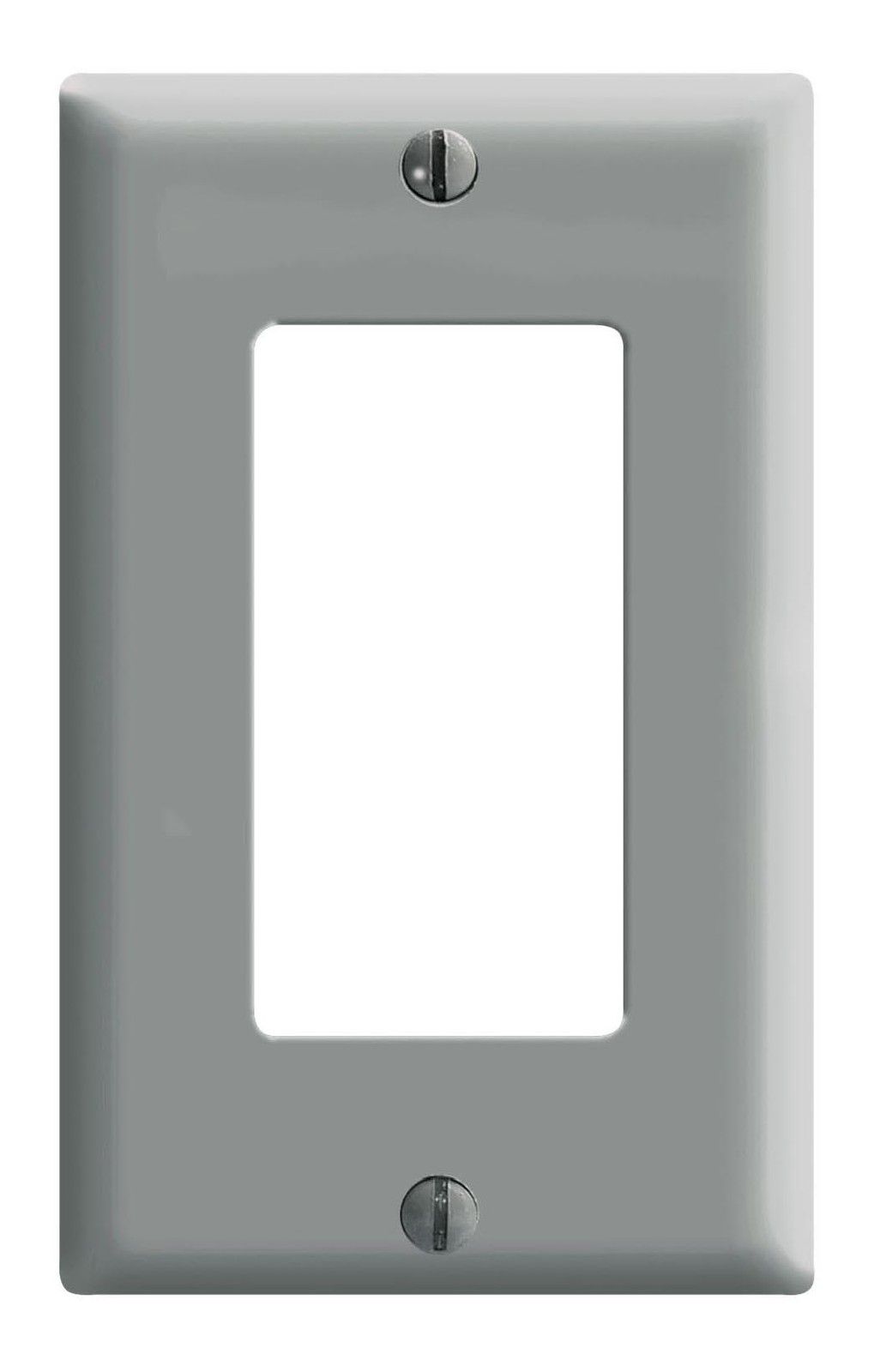 Leviton 80401-GY Decora Gray 1-Gang GFCI/Rocker Wall Plate 4.5 H x 2.75 W in.