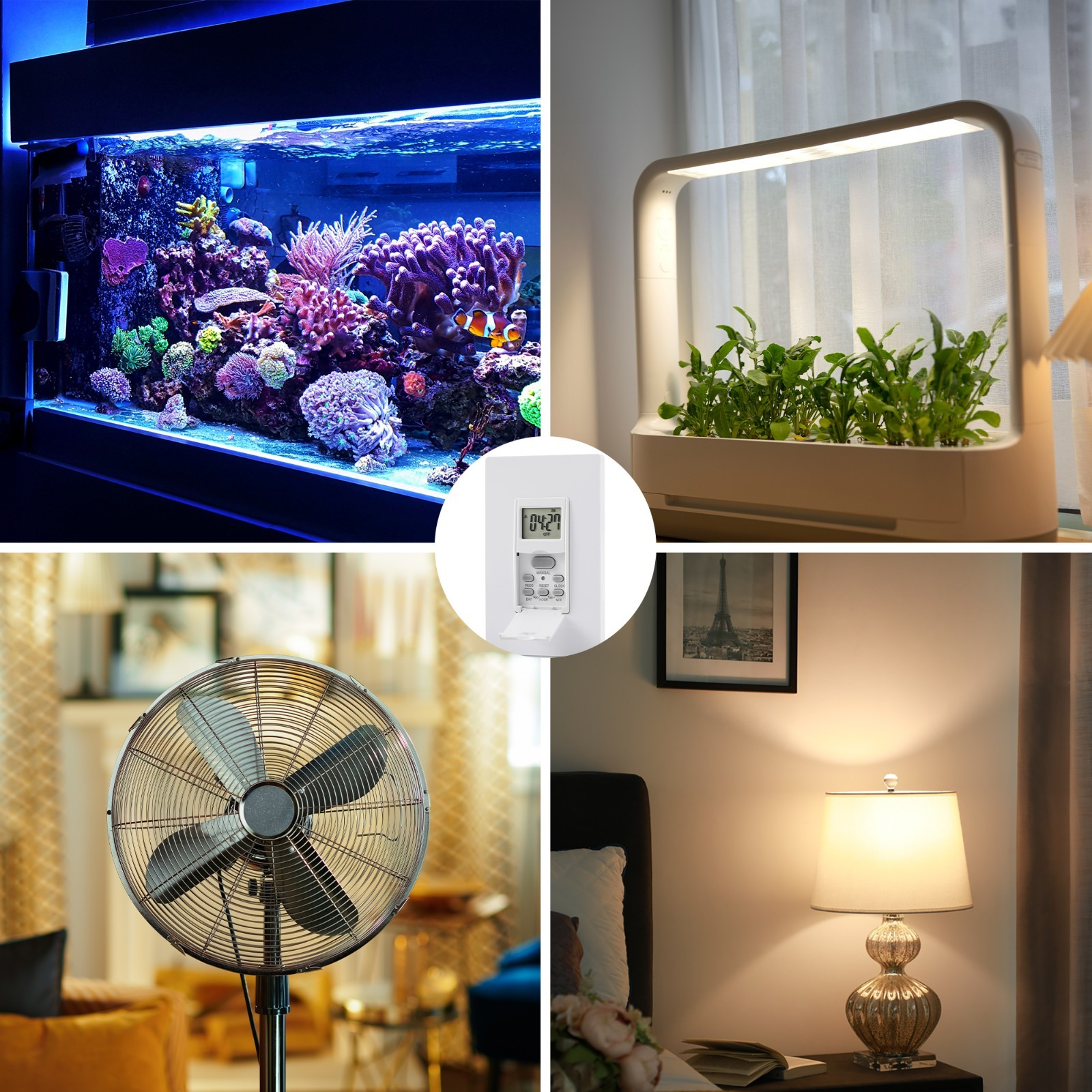 Digital Timer Switch for Lights In-Wall, 7-Day Schedule, Requires Neutral Wire