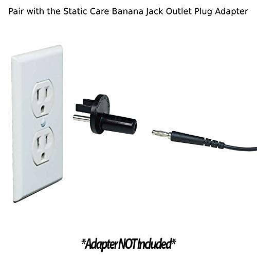 ESD Grounding Cable with Alligator Clip – 8 Feet – Ground 8 feet, Black