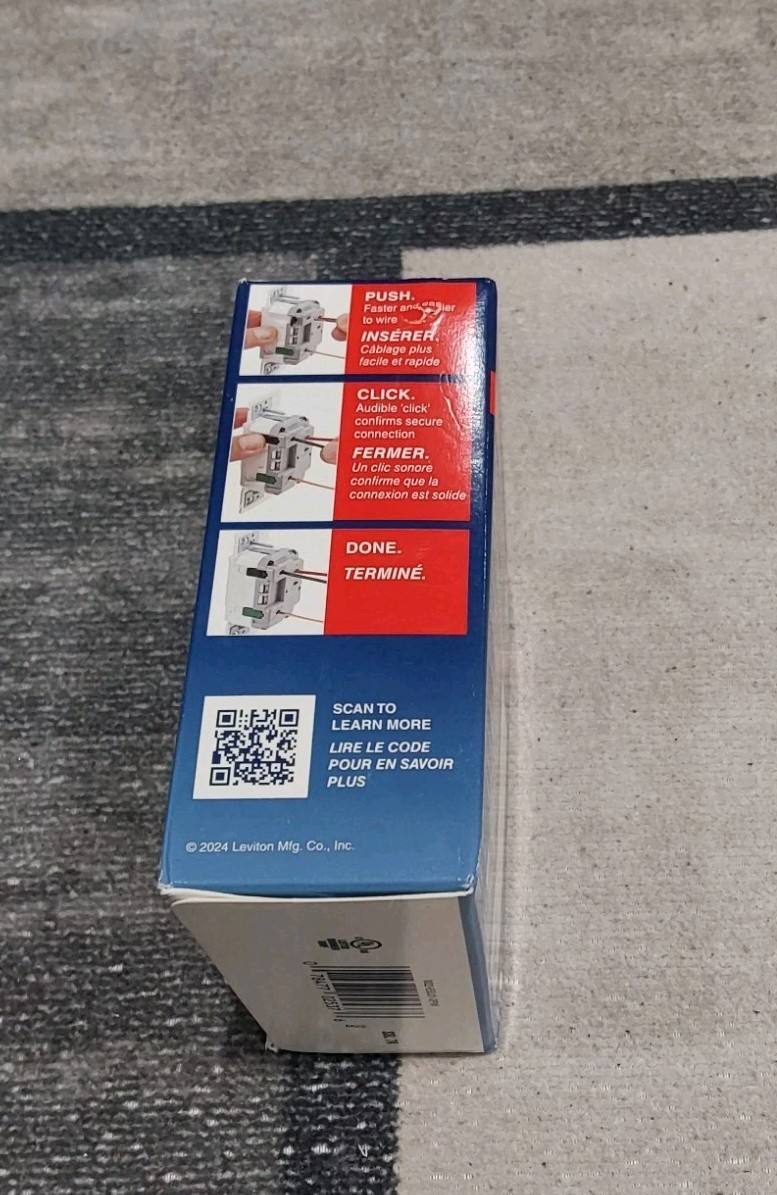 Leviton Decora+ ESL01-2PW Decorator Rocker Dimmer Wall Switch White 2 Pack LEDF4