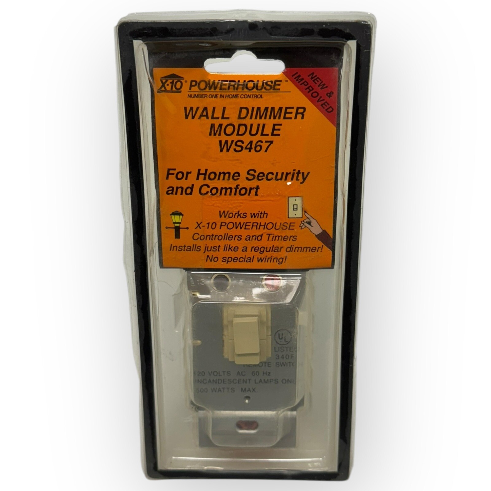 X-10 Powerhouse Remote Dimmer WS467 – White New In Package New In Package