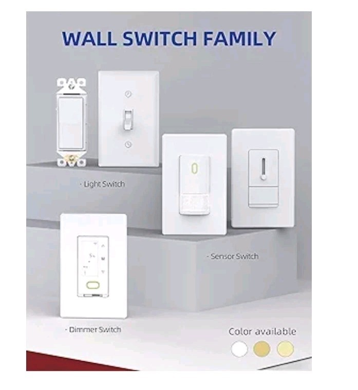 AIDA Single Pole Rocker Decora Light Switch