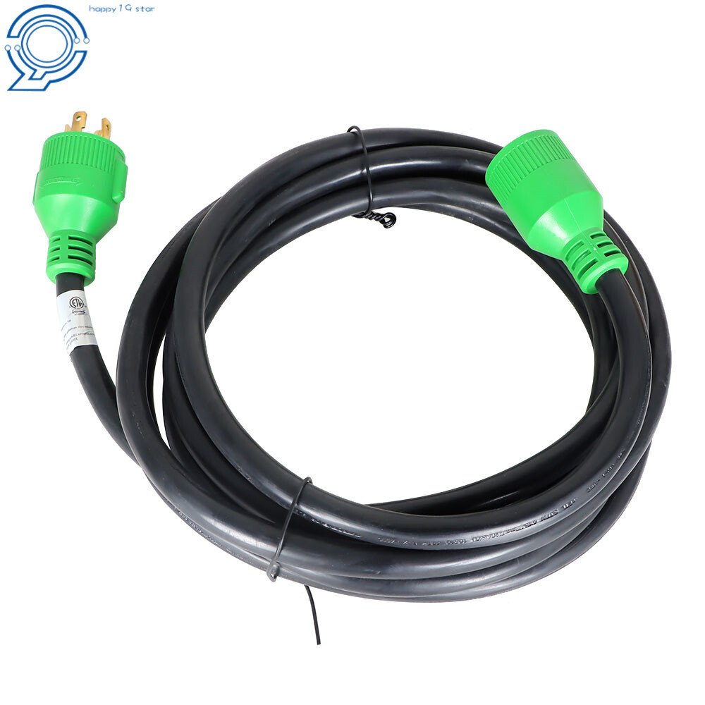30 Amp Generator Cord 15FT and Power Inlet Box Waterproof Combo Kit NEMA L14-30