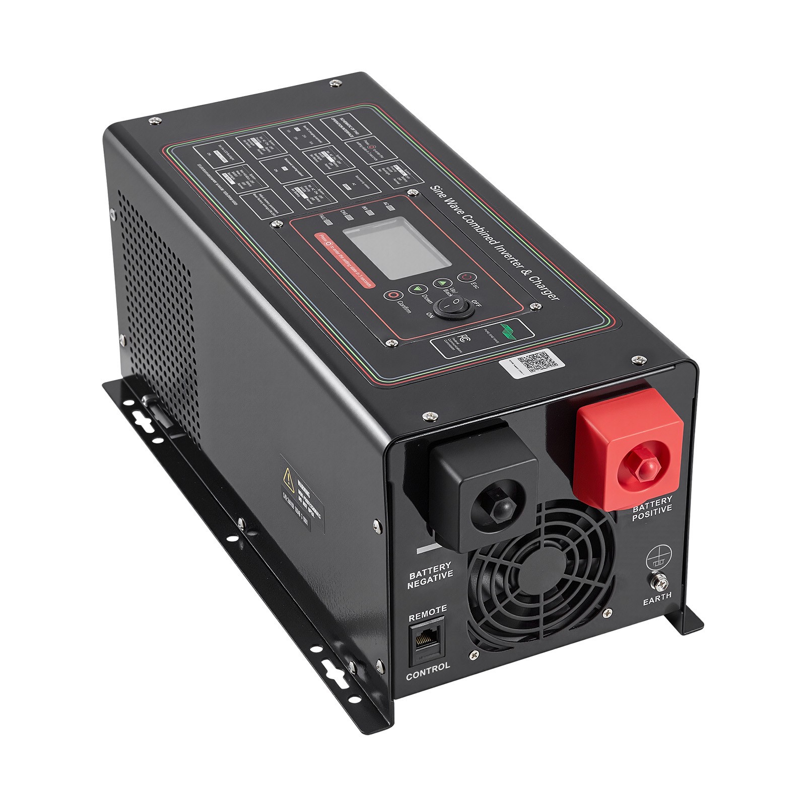Uimoso 1200W Pure Sine Wave Inverter Charger, 12V DC to 120V AC with LCD Display