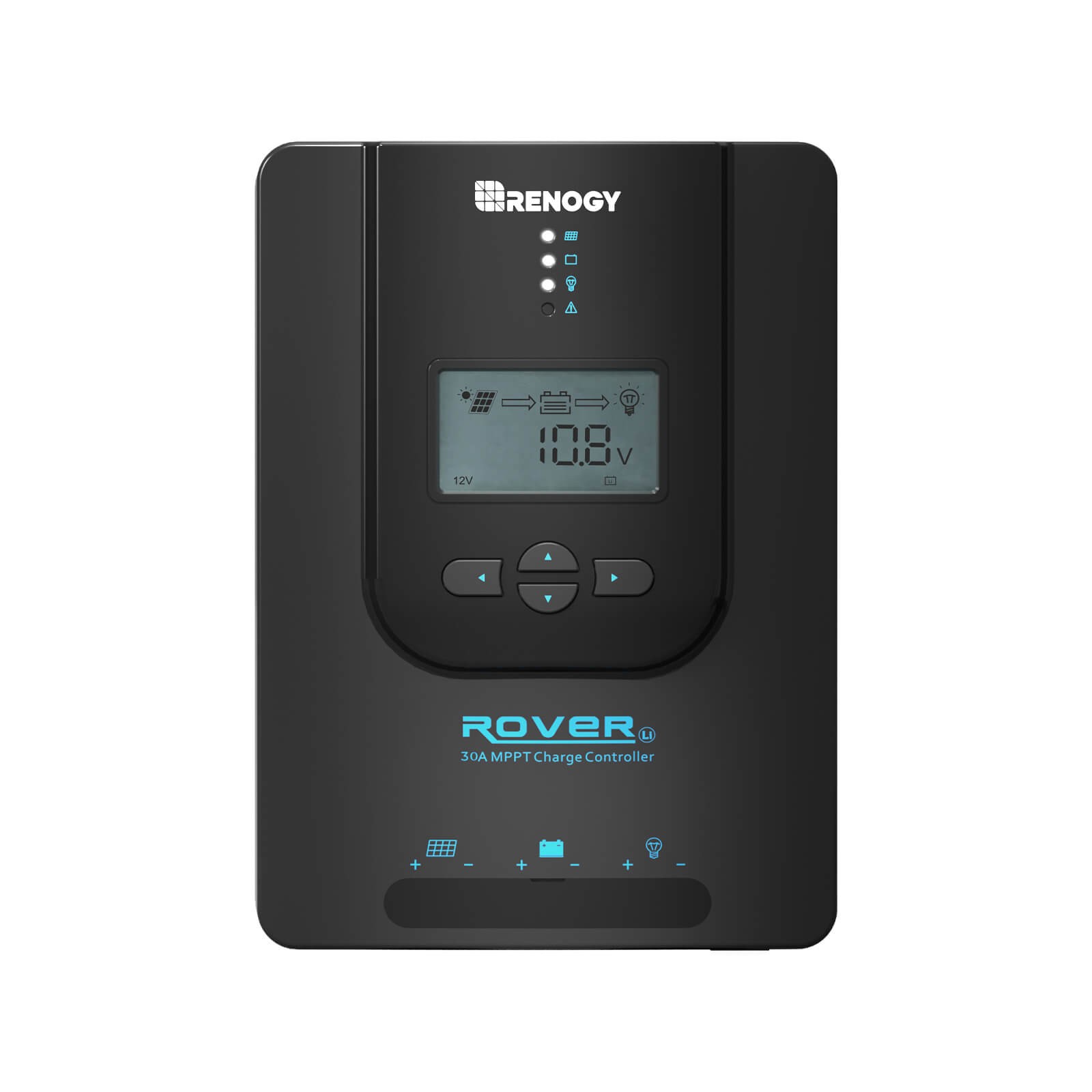 Renogy Rover 30A 12V/24V Auto DC Input MPPT Solar Charge Controller LCD Display