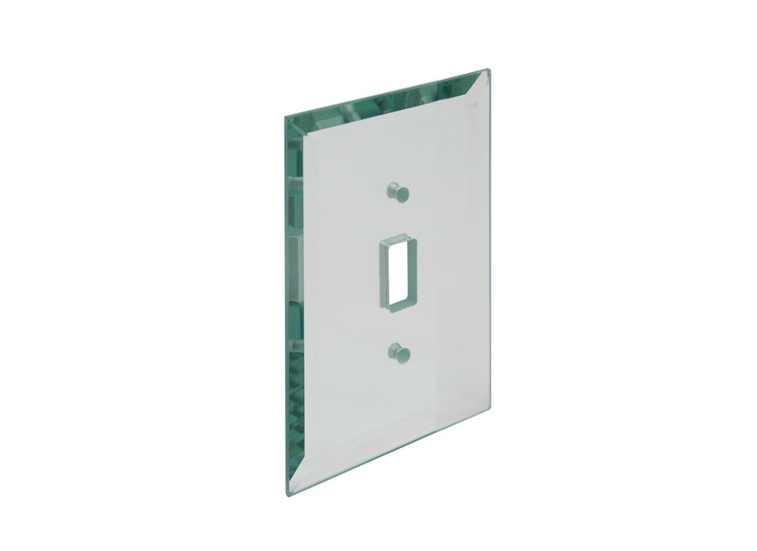 FHC MP3C Clear Single Toggle Switch Glass Mirror Plate