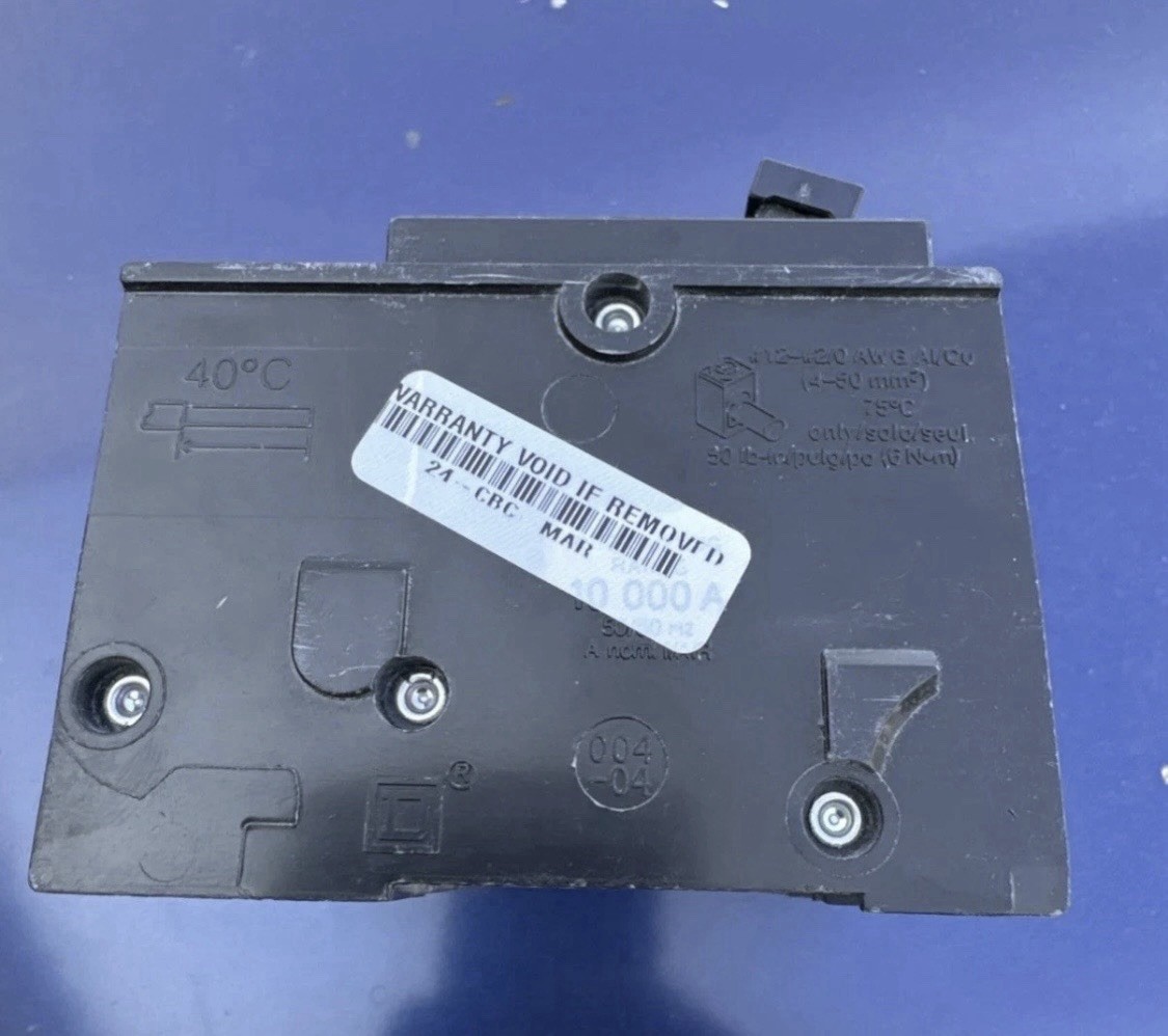Square D HOM2200 200A 2-Pole Bolt-On Circuit Breaker 120/240V Common Trip ACB