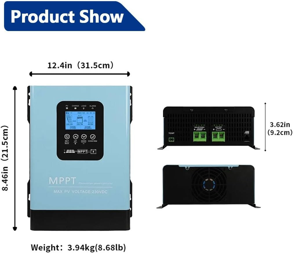 120A MPPT Solar Charge Controller,12V 24V 36V 48V 60V 72V 84V 96V Solar Battery