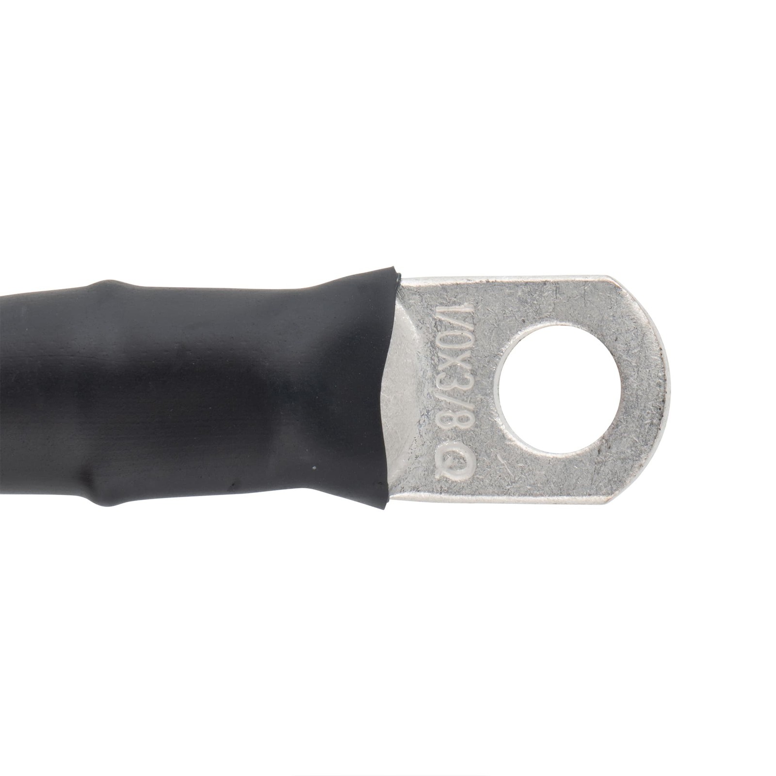 1/0 Black Battery Interconnect Cable 6″ with 3/8″ Lugs ASSEMBLED IN USA