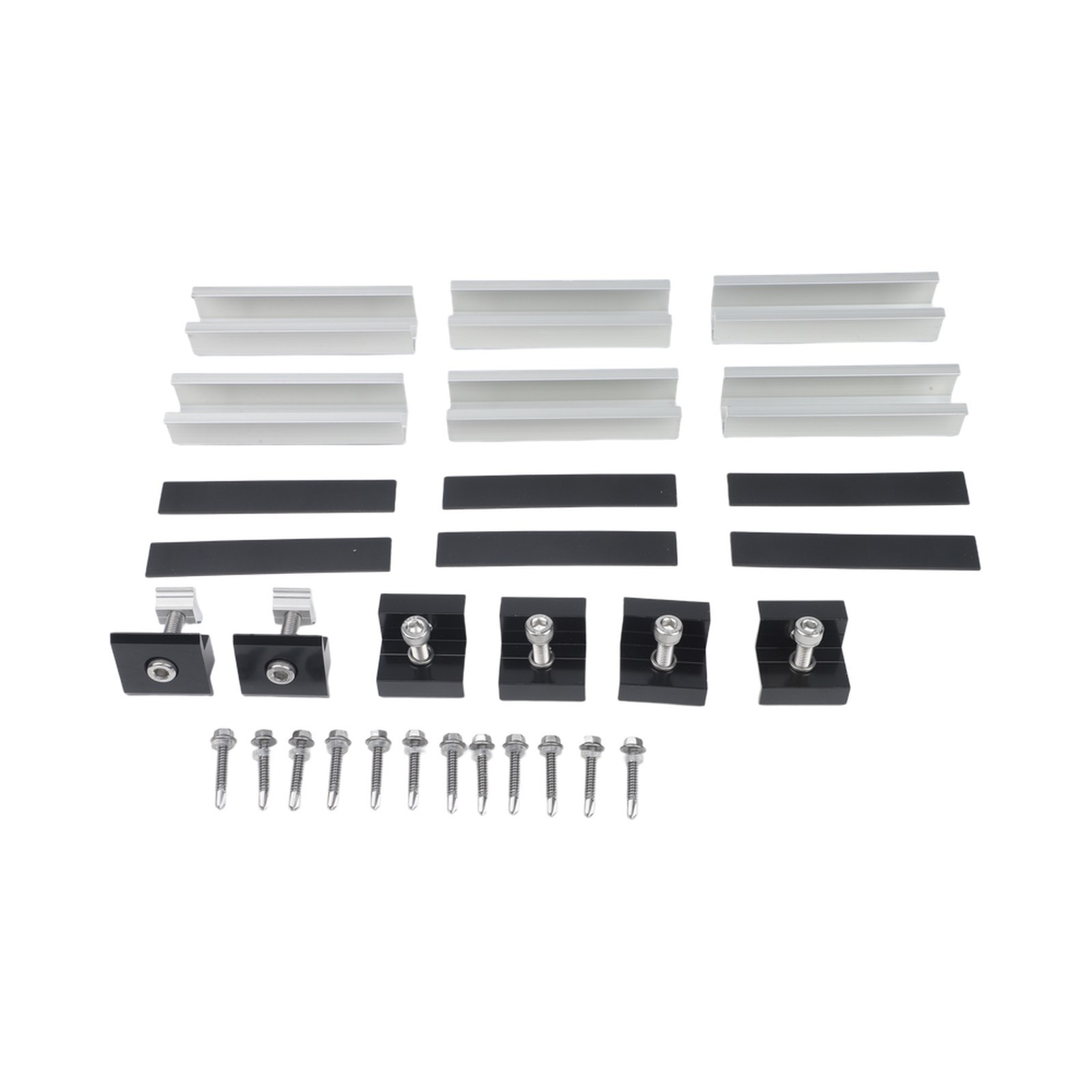 Easy Install Solar Panel Mount Kit for Flat Roofs and Yachts Aluminium Alloy