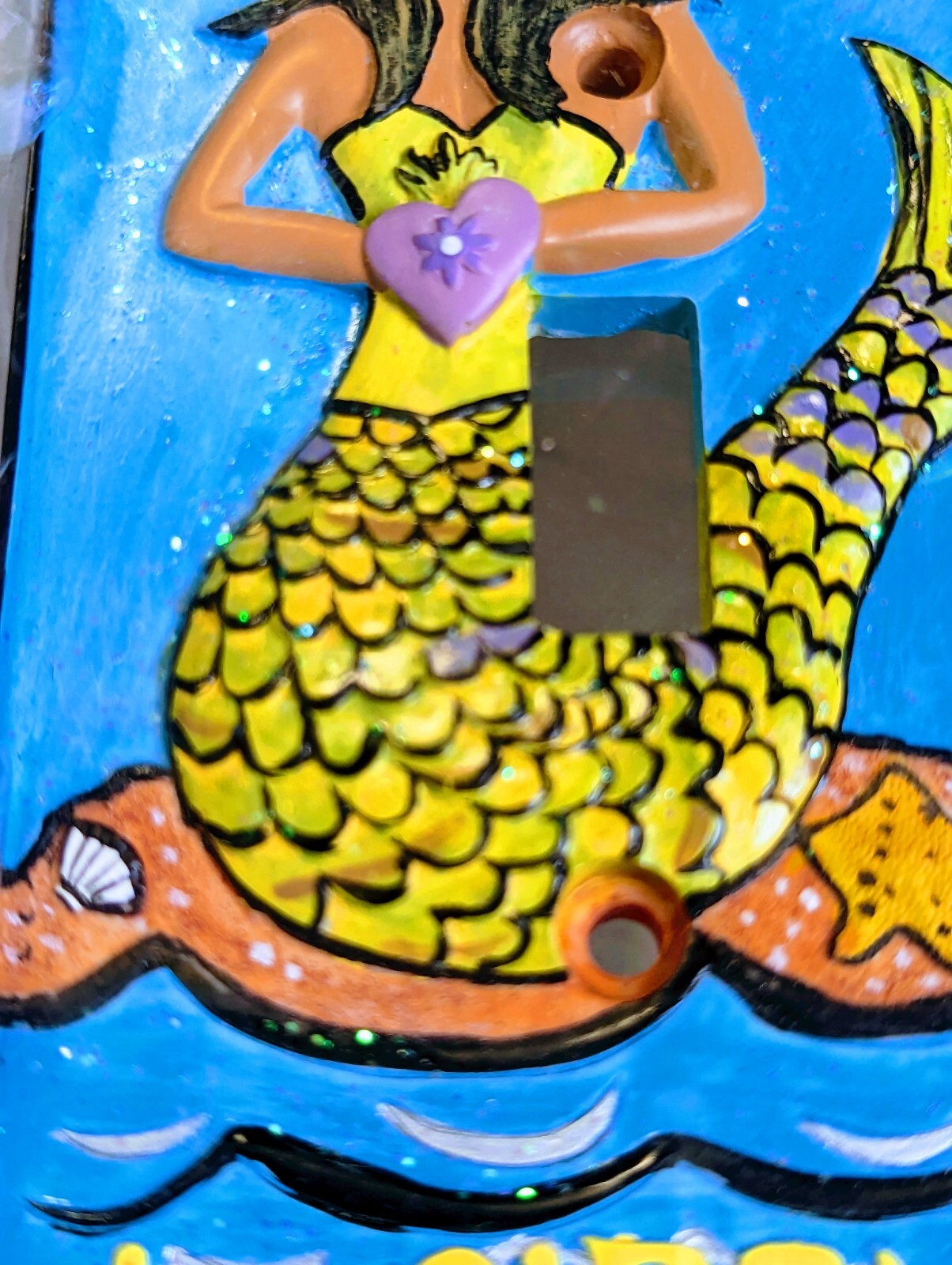 Mermaid Sparkle Light Switch Cover By Borders Unlimited