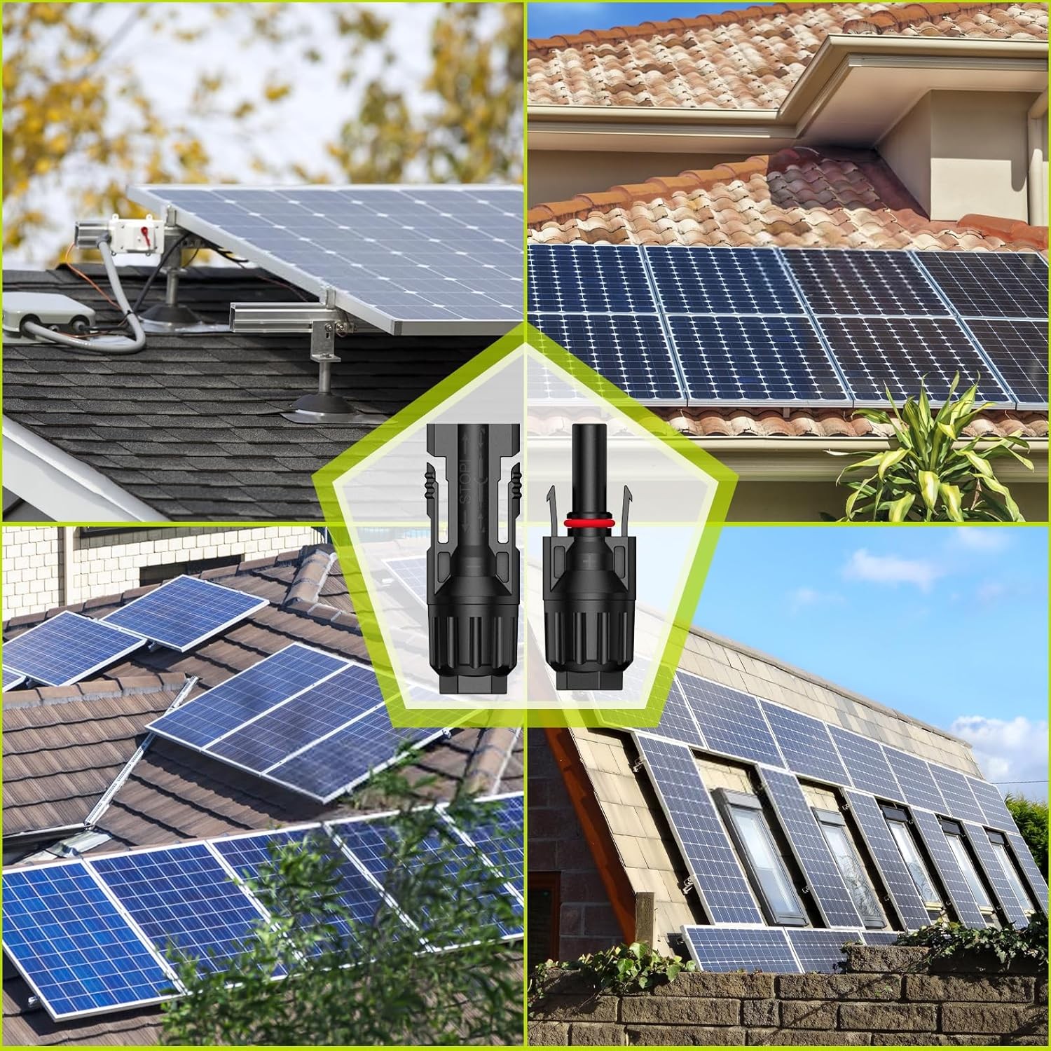 10/20/50/100 Pairs Male Female Solar Panel Wire Cable Connectors Waterproof 30A