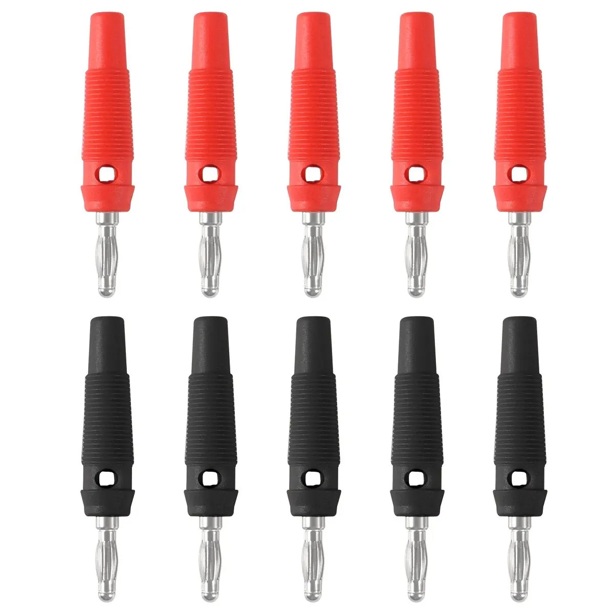 10Pcs 32A High Current Screw Type 4mm Banana Plugs Male Stackable Connector Spea