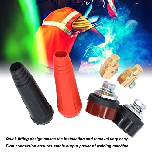 12Pcs Quick Connect Welding Connectors Plug and Socket Set Welding Cable Panel