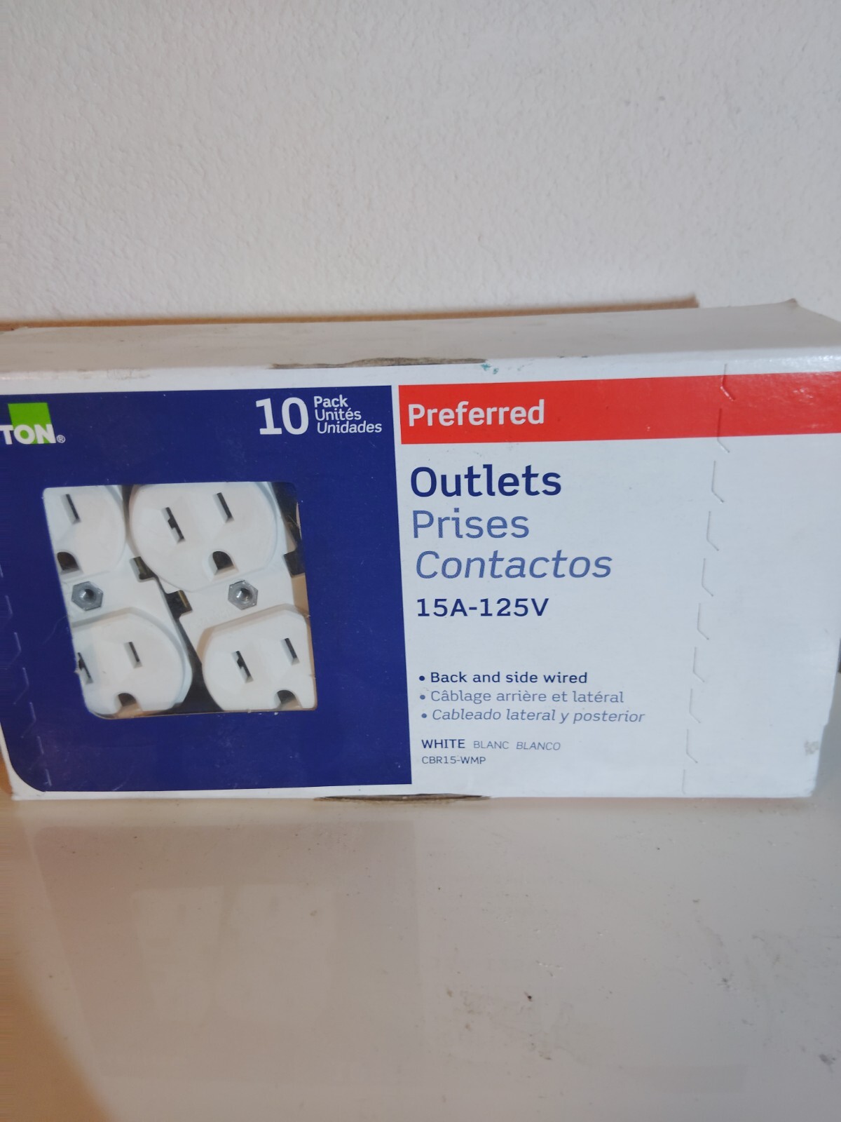 10 Pack Leviton Gfci 15 Amp 120 Volt Outlets