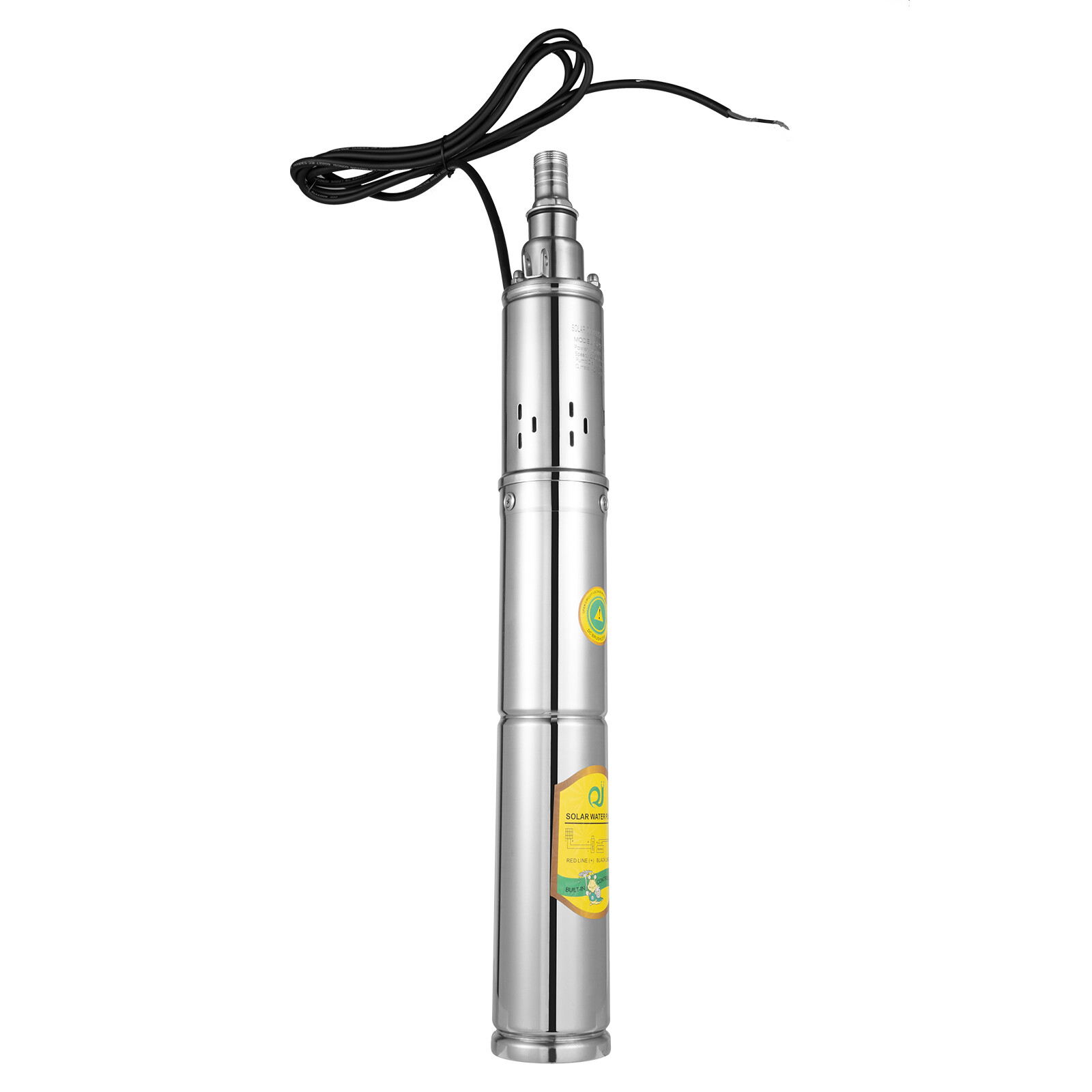 2.75” DC 24V Solar Deep Well Pump Water Pump 528GPH Stainless Steel Submersible