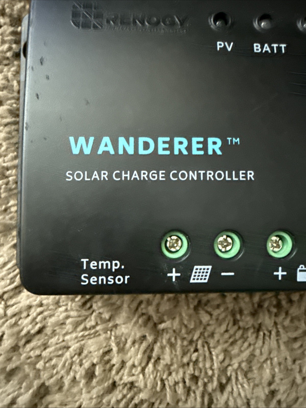 Renogy Wanderer 30A Solar Charge Controller 12V PWM CTRL-WND30-LI With Manual