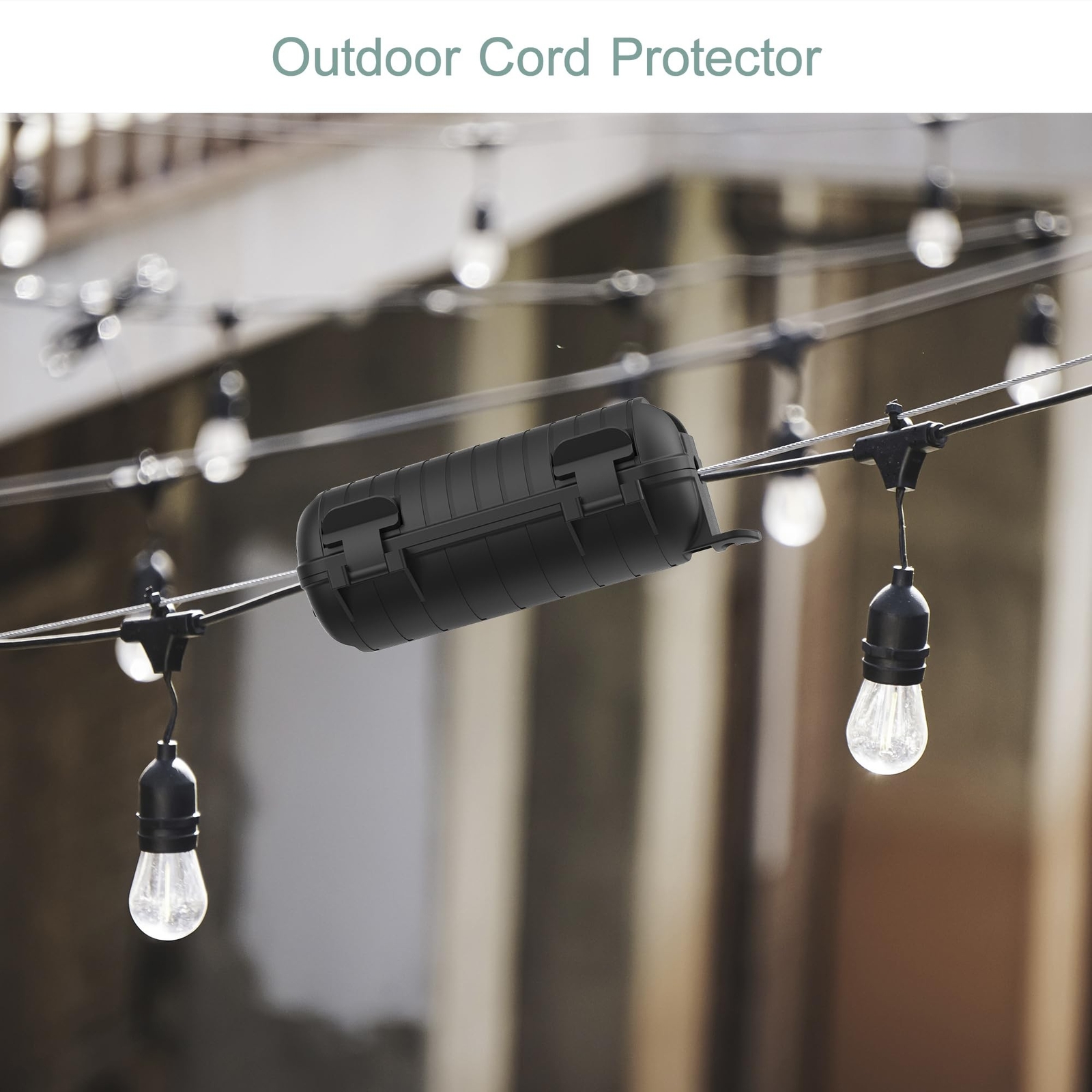 Extension Cord Cover Outdoor, 4 Pack IP54 Water-Resistant Power Cord Protecto…