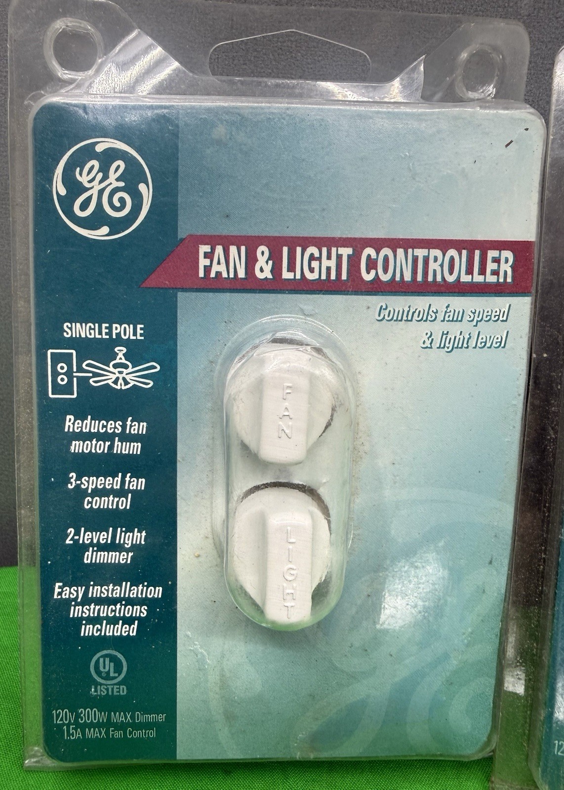 NOS Lot of 4 GE Fan and Light Controllers (fan speed & light brightness)