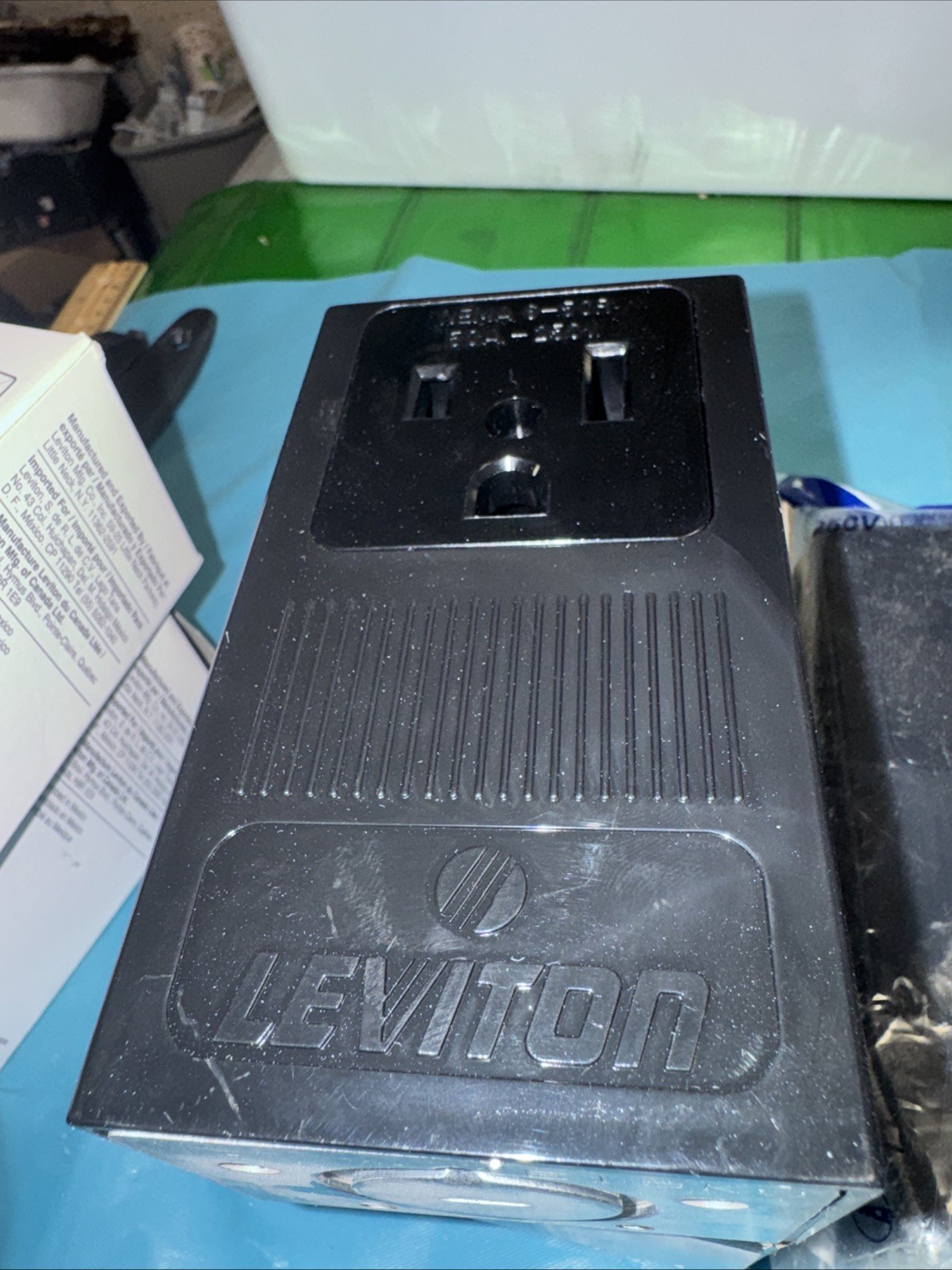 7x Leviton 5378 50 Amp Surface Mount Outlet 250V NEMA 6-50R