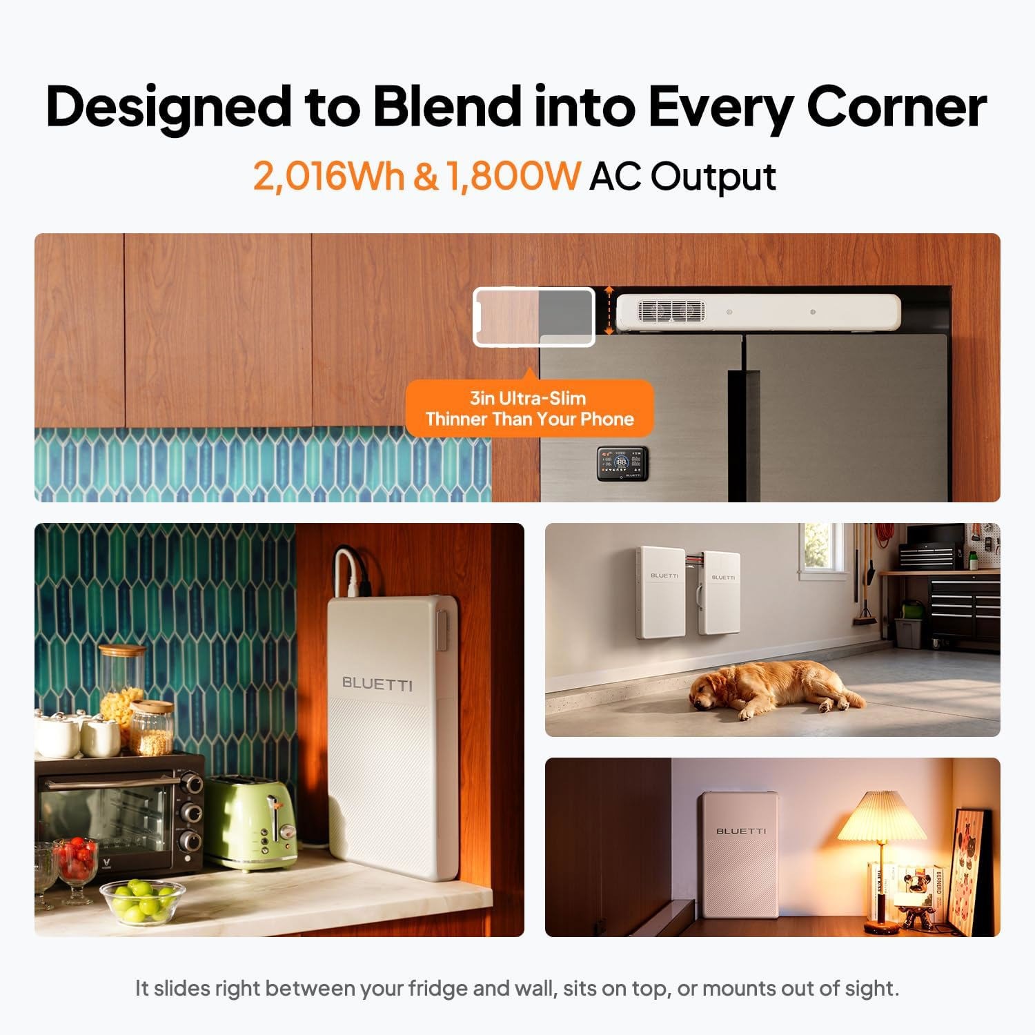 BLUETTI 1800W 4032Wh FridgePower Power Station+BlueCell 200 Battery Combo Backup